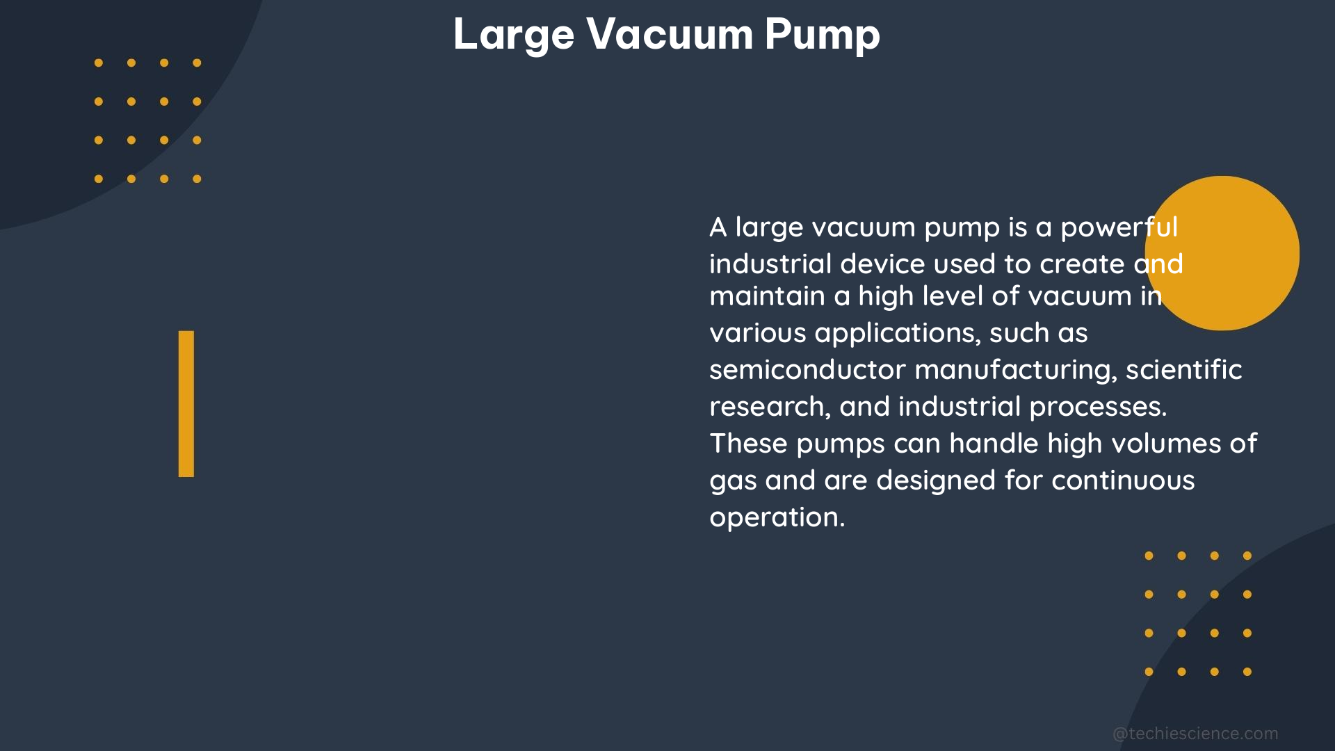 large vacuum pump