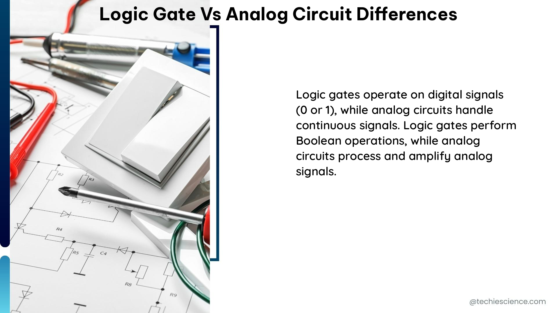 logic gate vs analog circuit differences