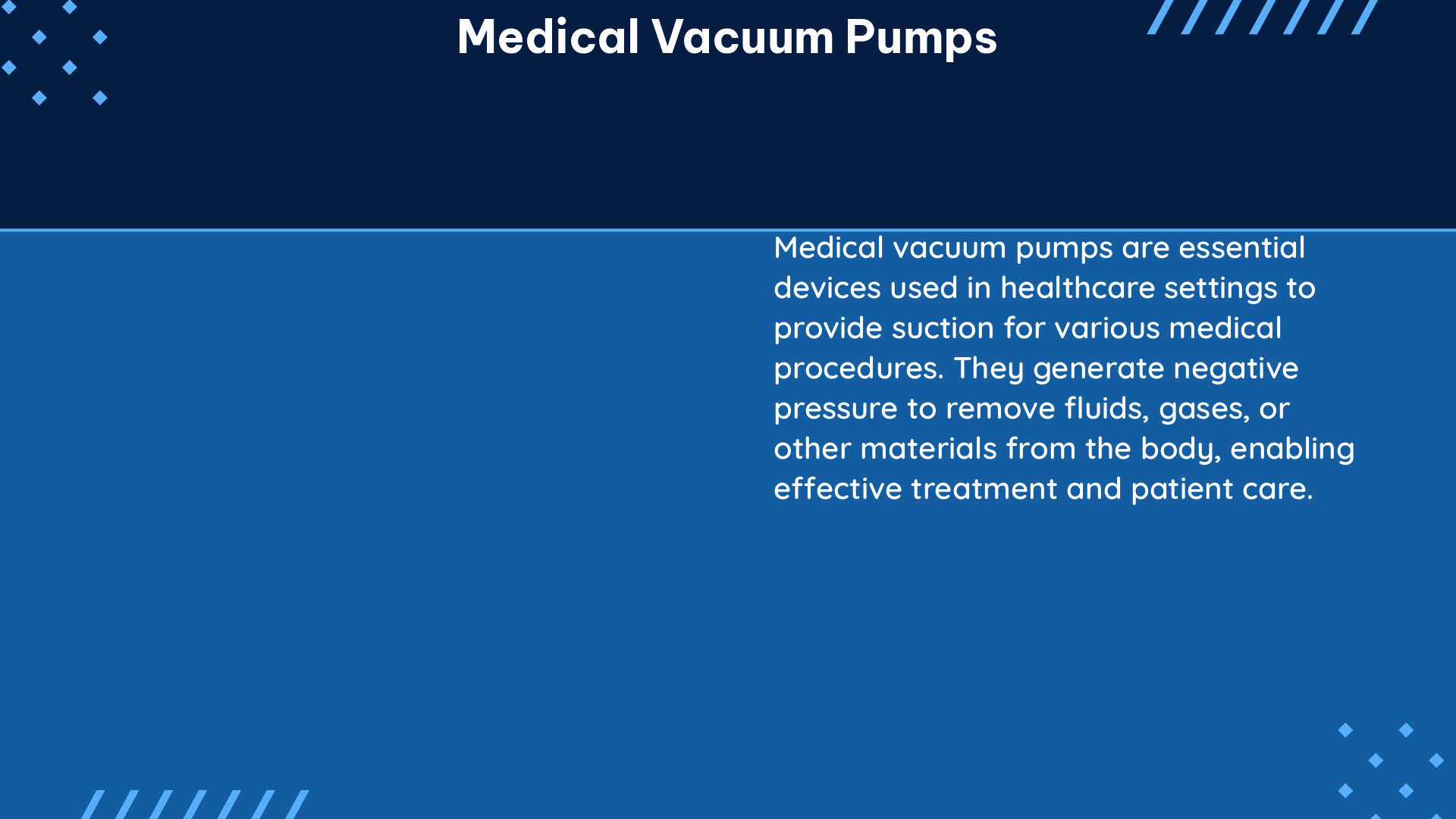 medical vacuum pumps