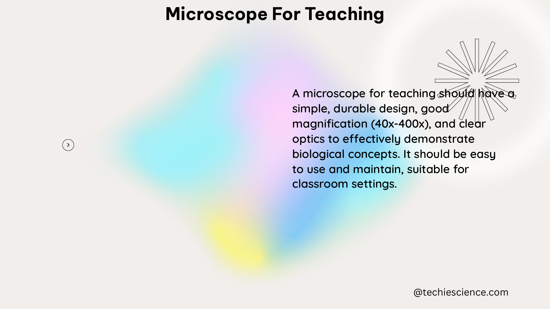 microscope for teaching