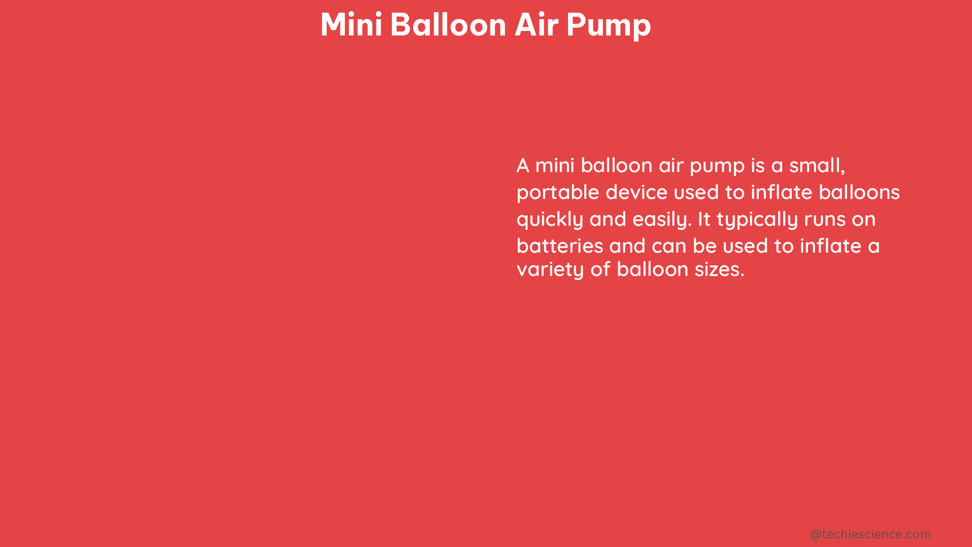 mini balloon air pump