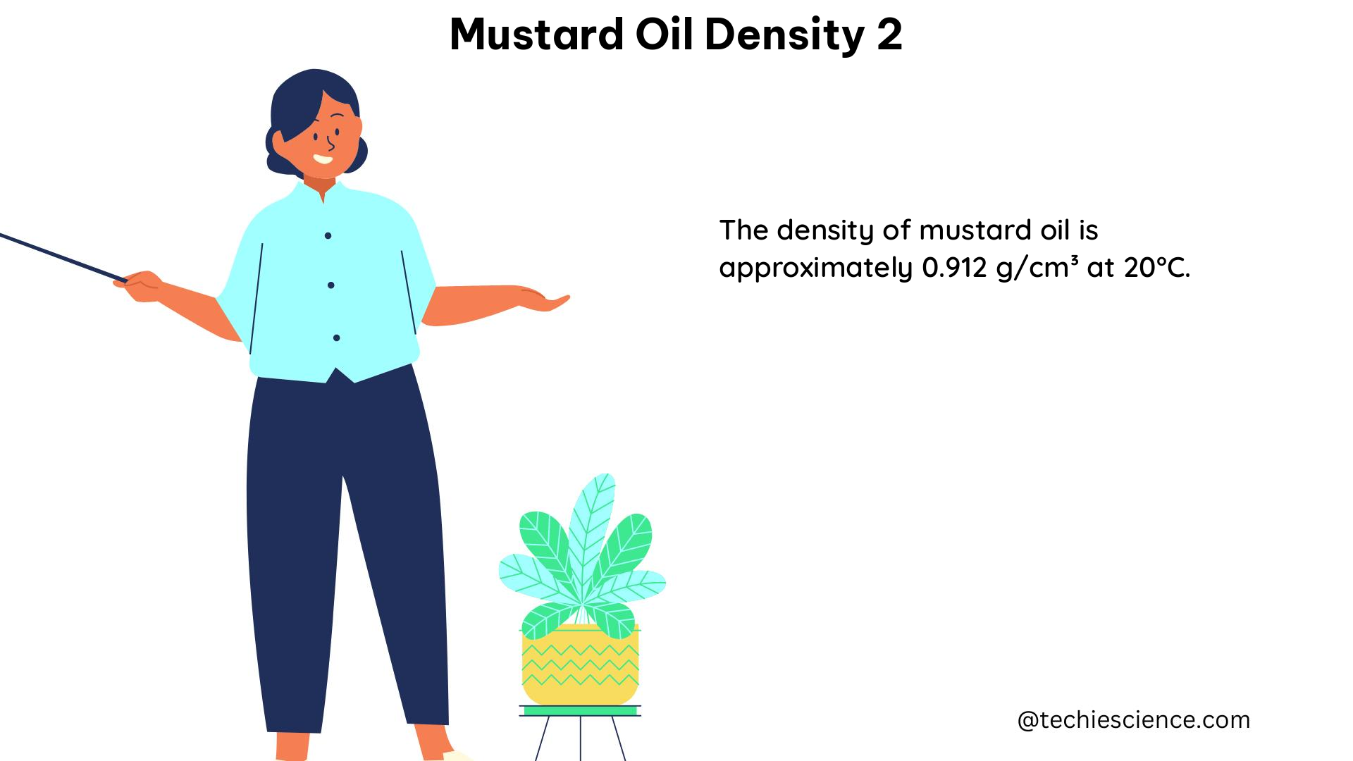 mustard oil density 2