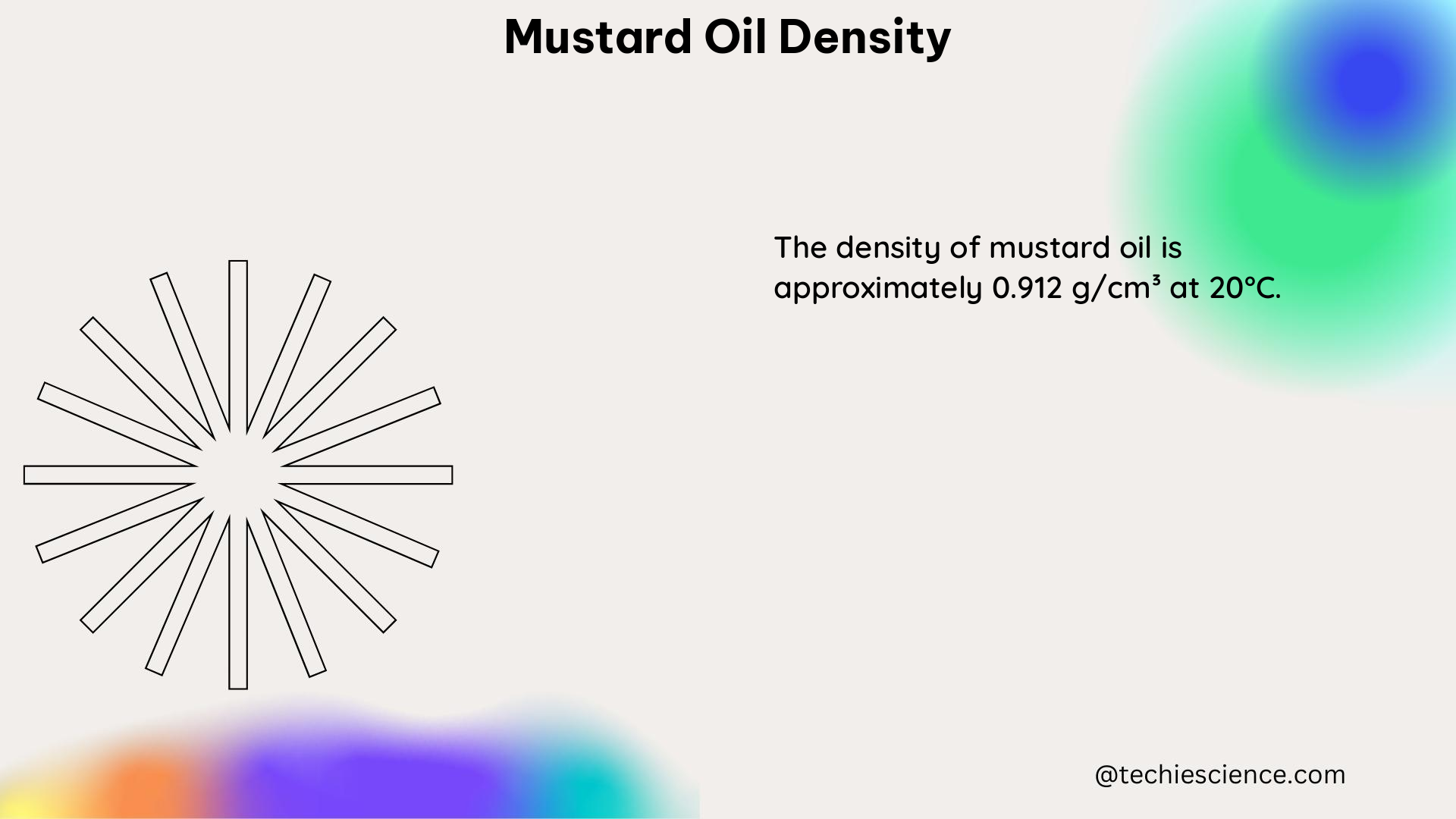 mustard oil density