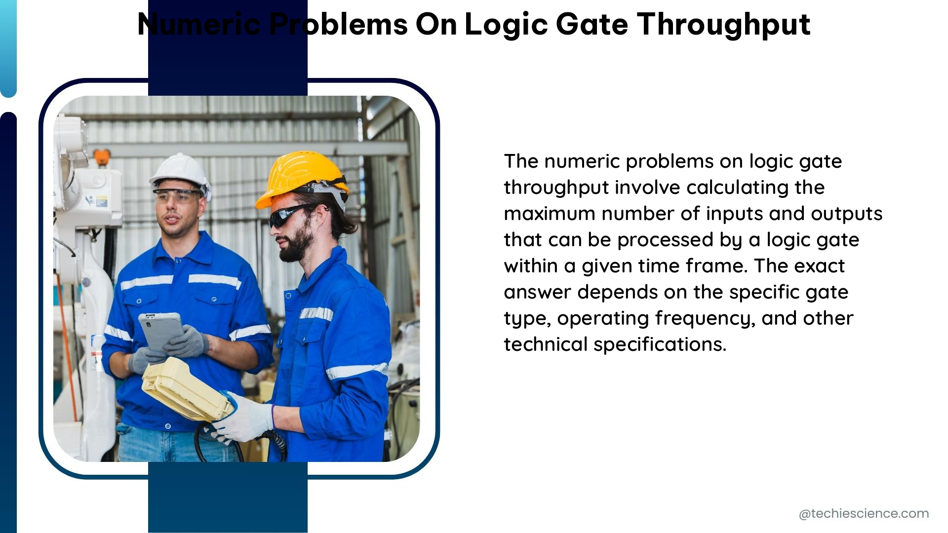 numeric problems on logic gate throughput