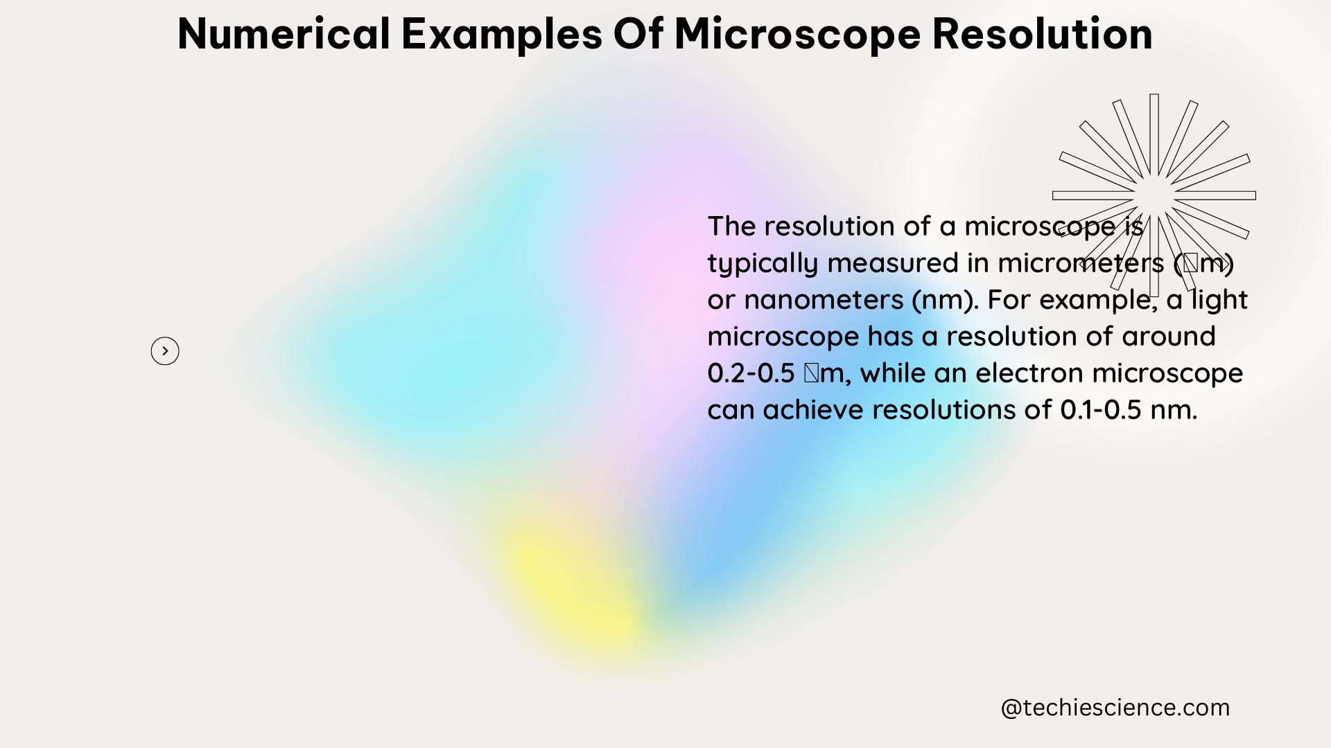 numerical examples of microscope resolution