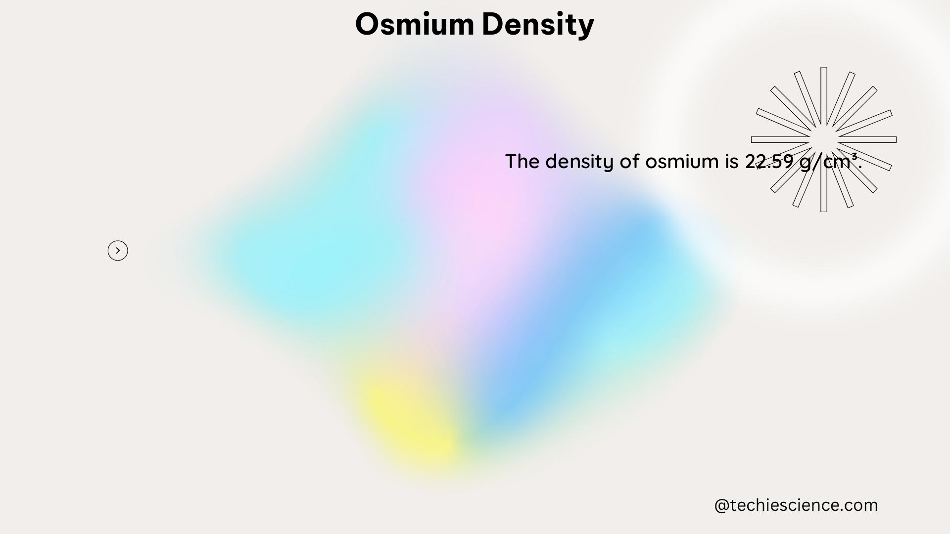 osmium density