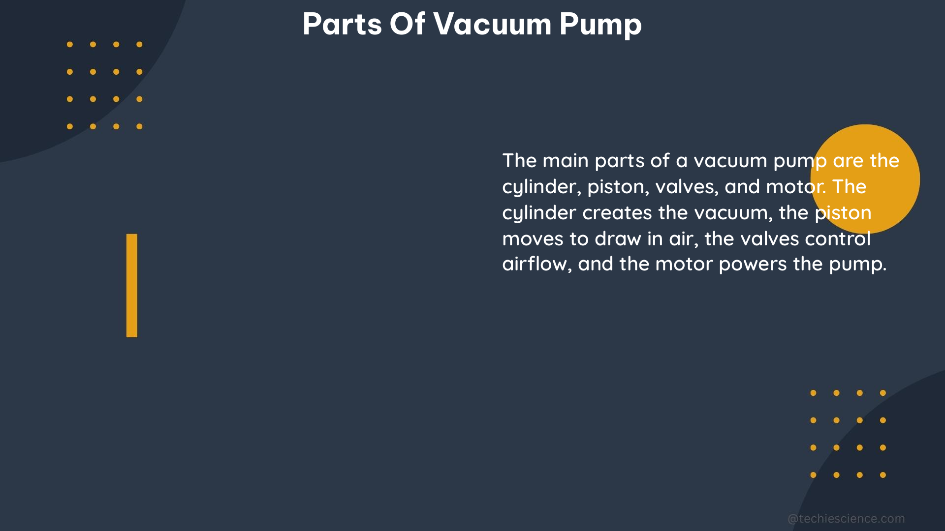 parts of vacuum pump