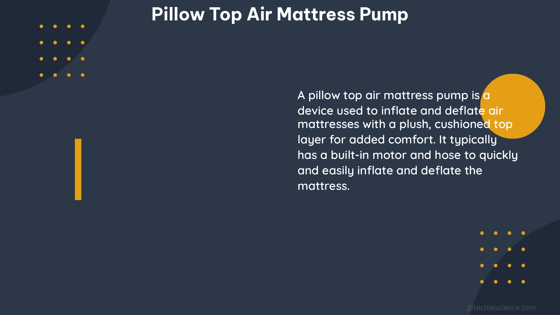 pillow top air mattress pump