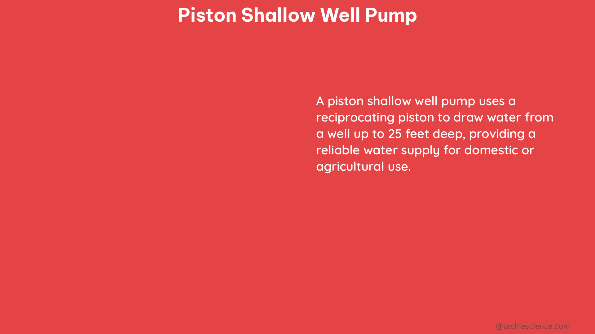 piston shallow well pump