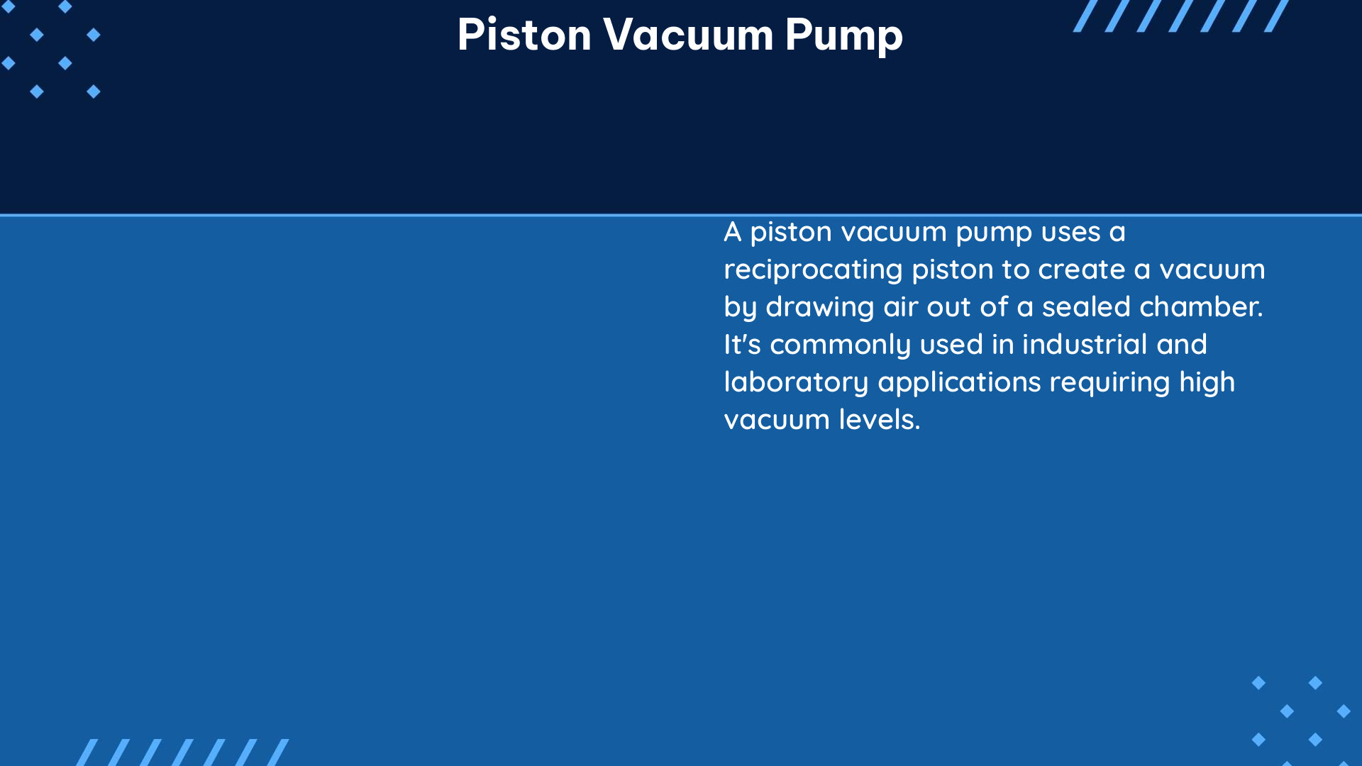 piston vacuum pump