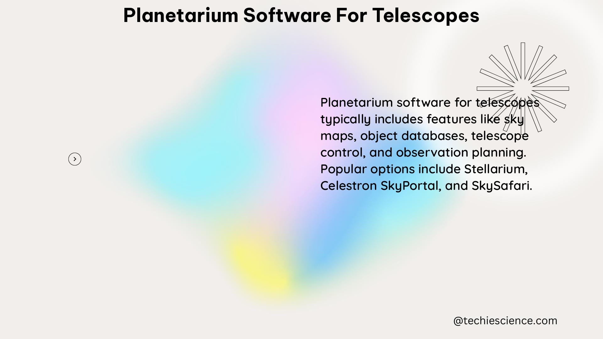 planetarium software for telescopes