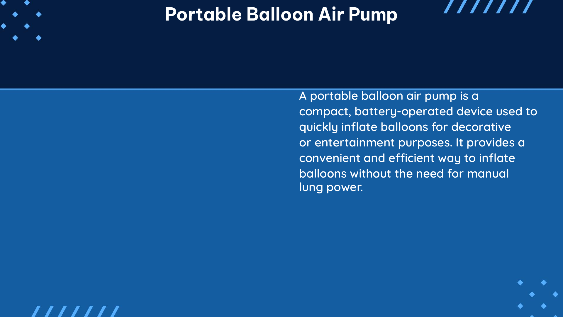 portable balloon air pump