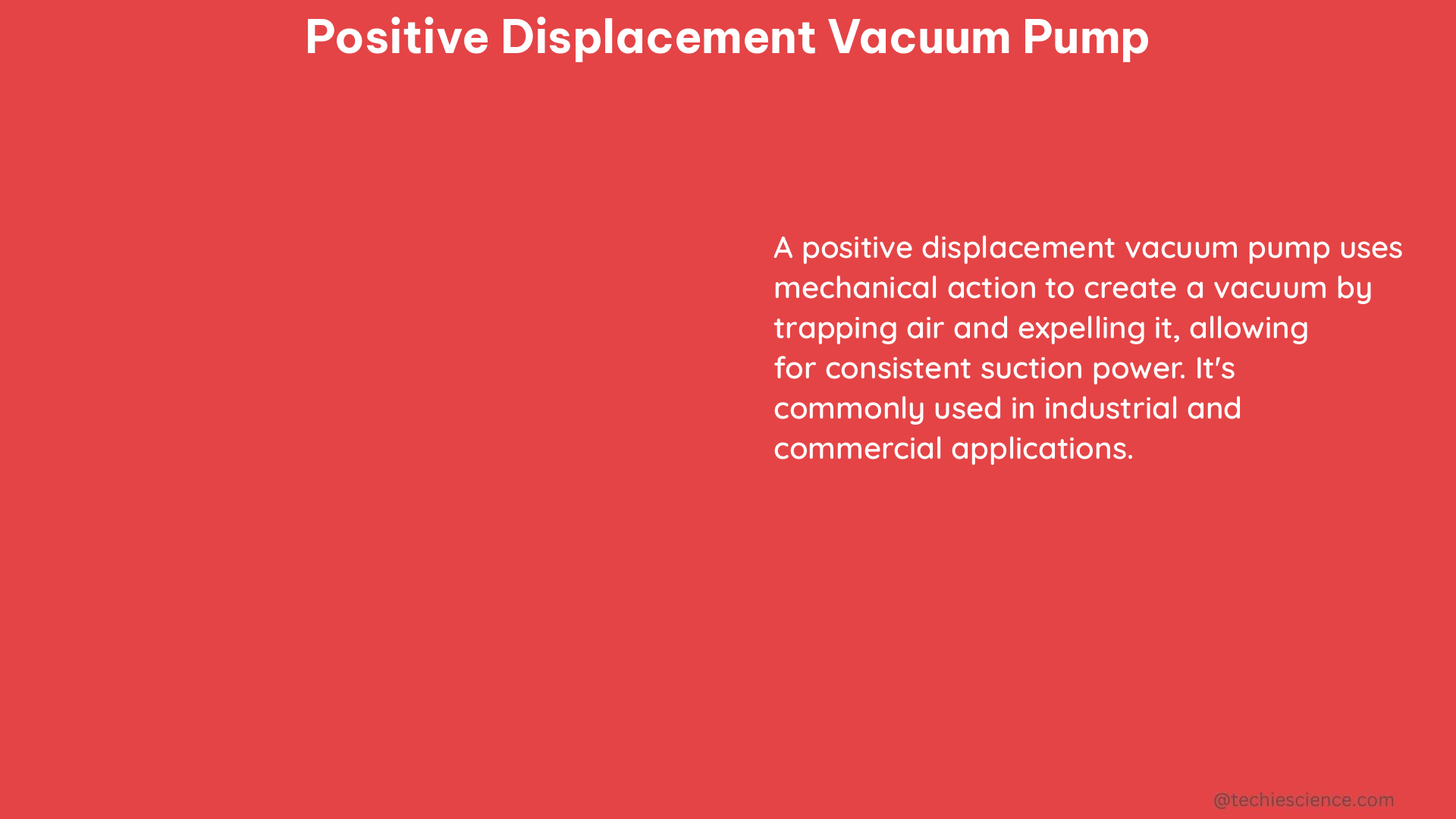 positive displacement vacuum pump