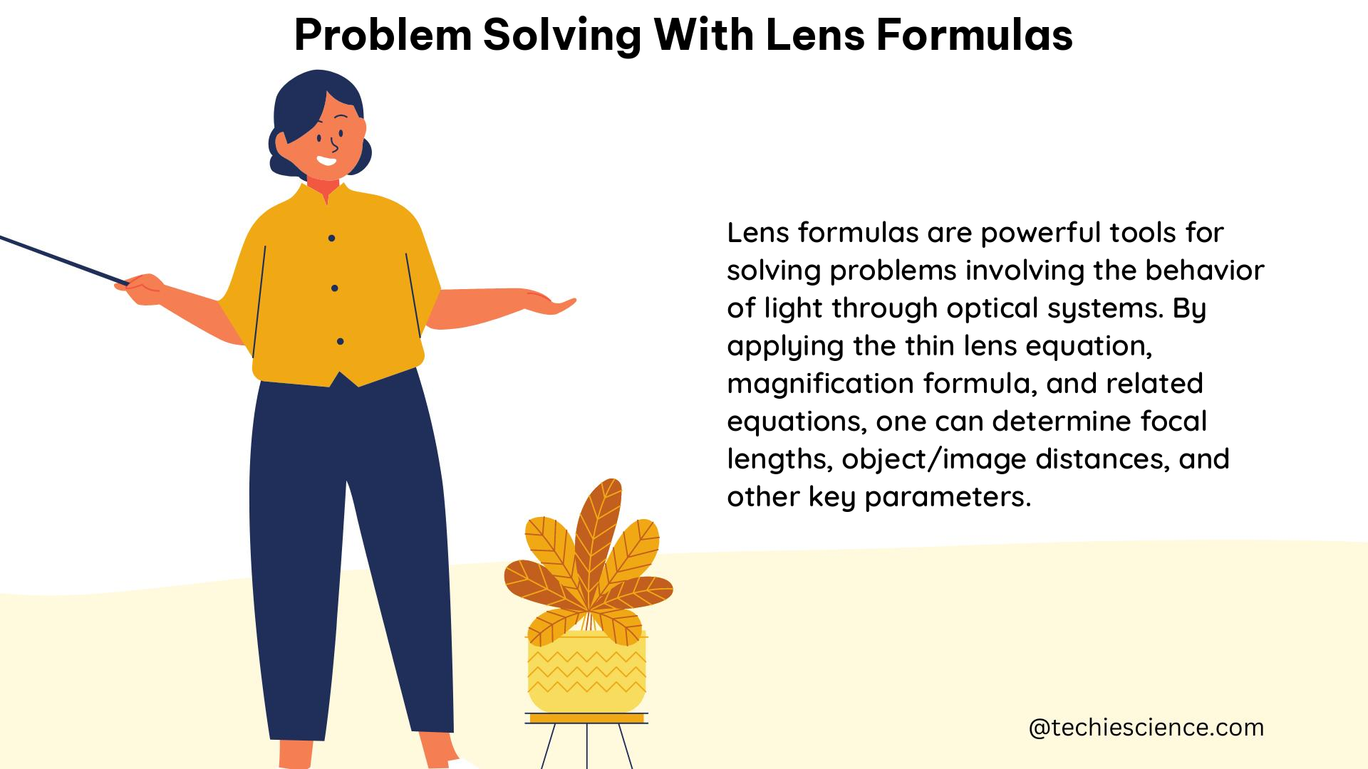 problem solving with lens formulas