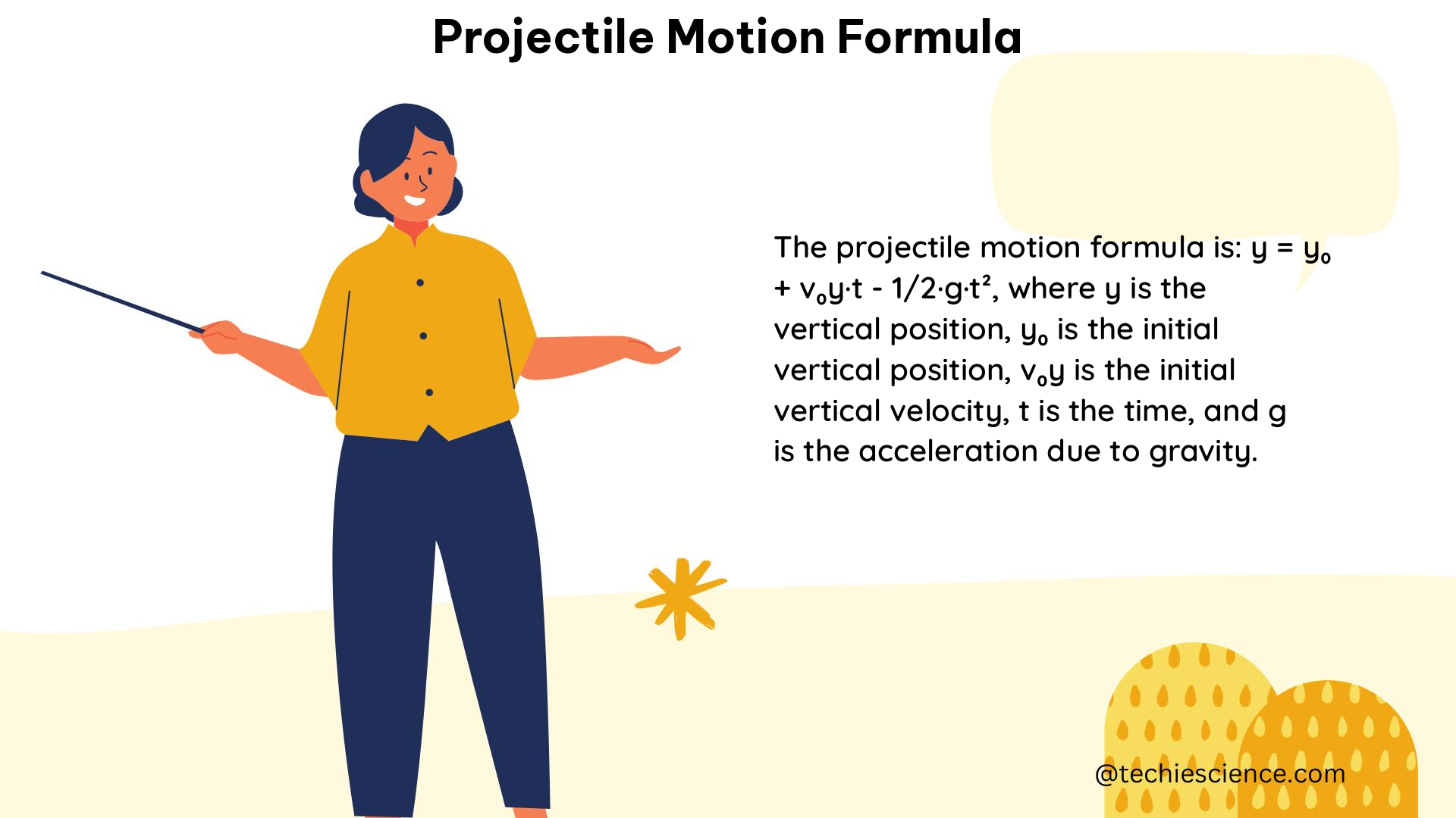 projectile motion formula