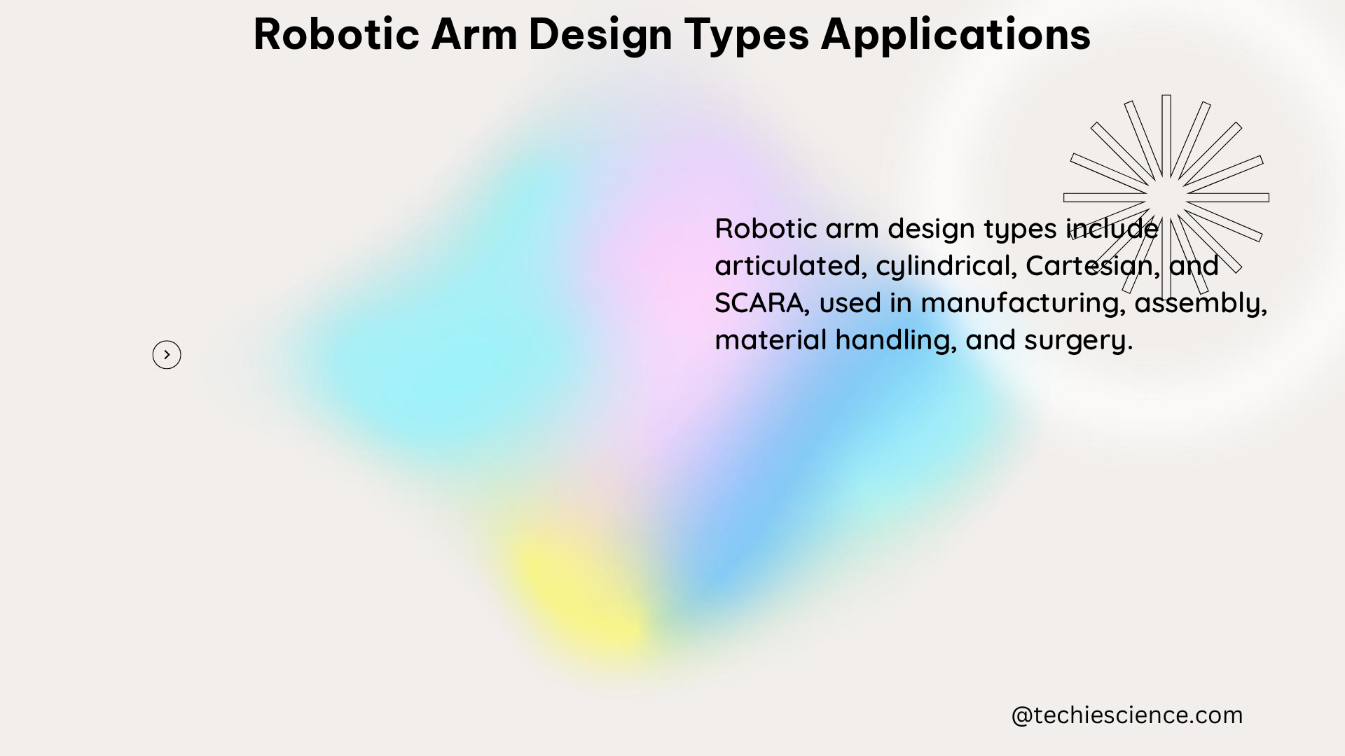 robotic arm design types applications