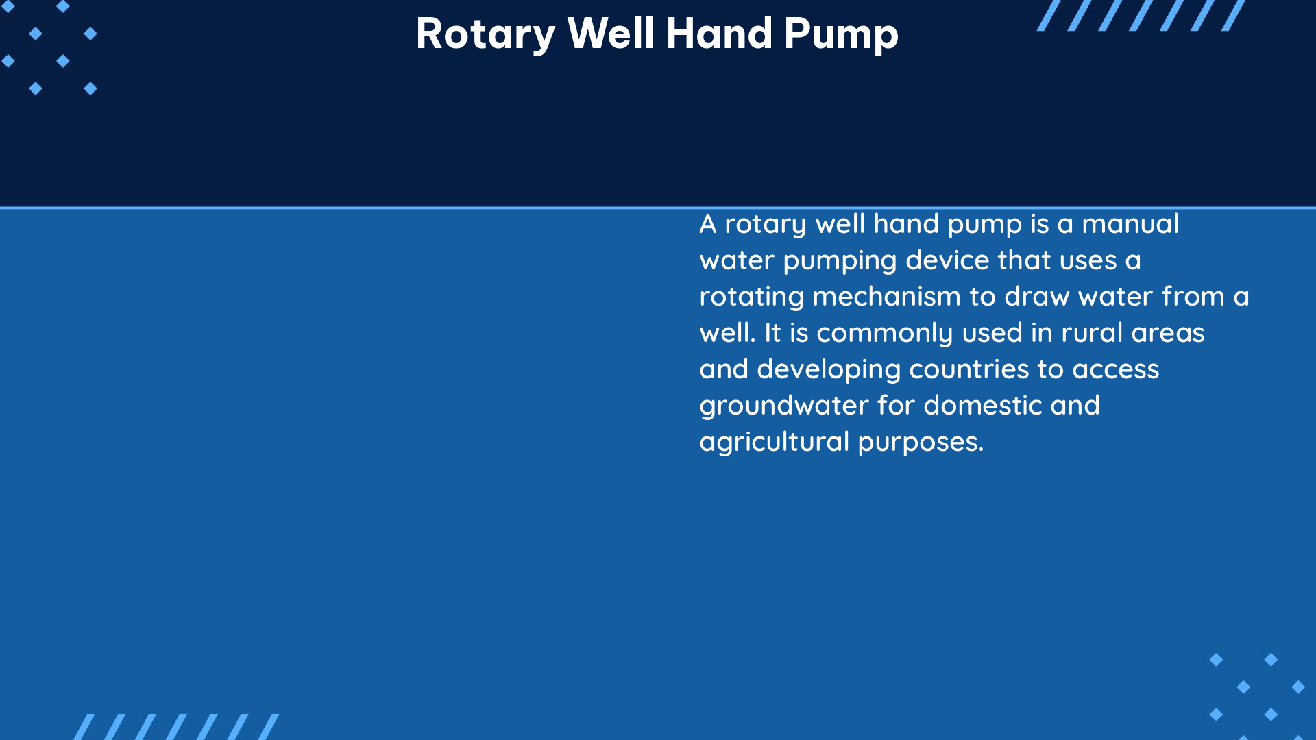 rotary well hand pump