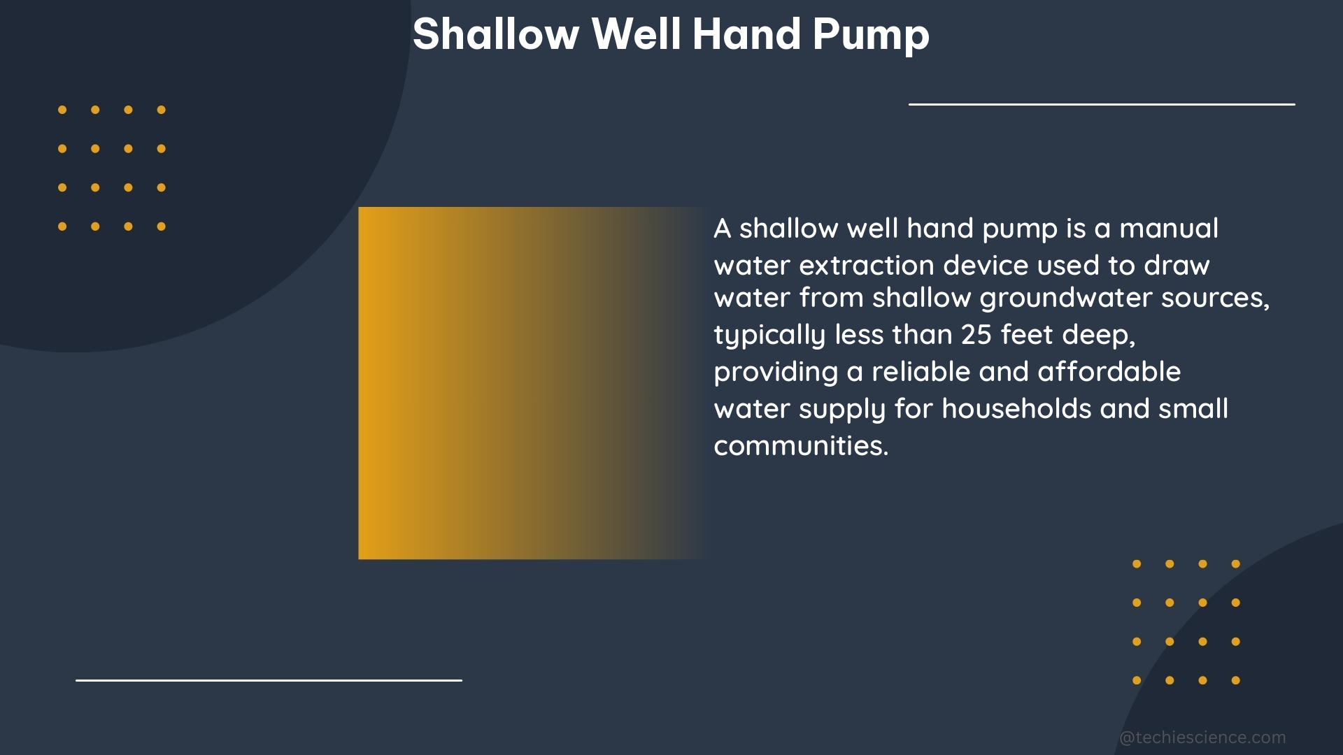 shallow well hand pump