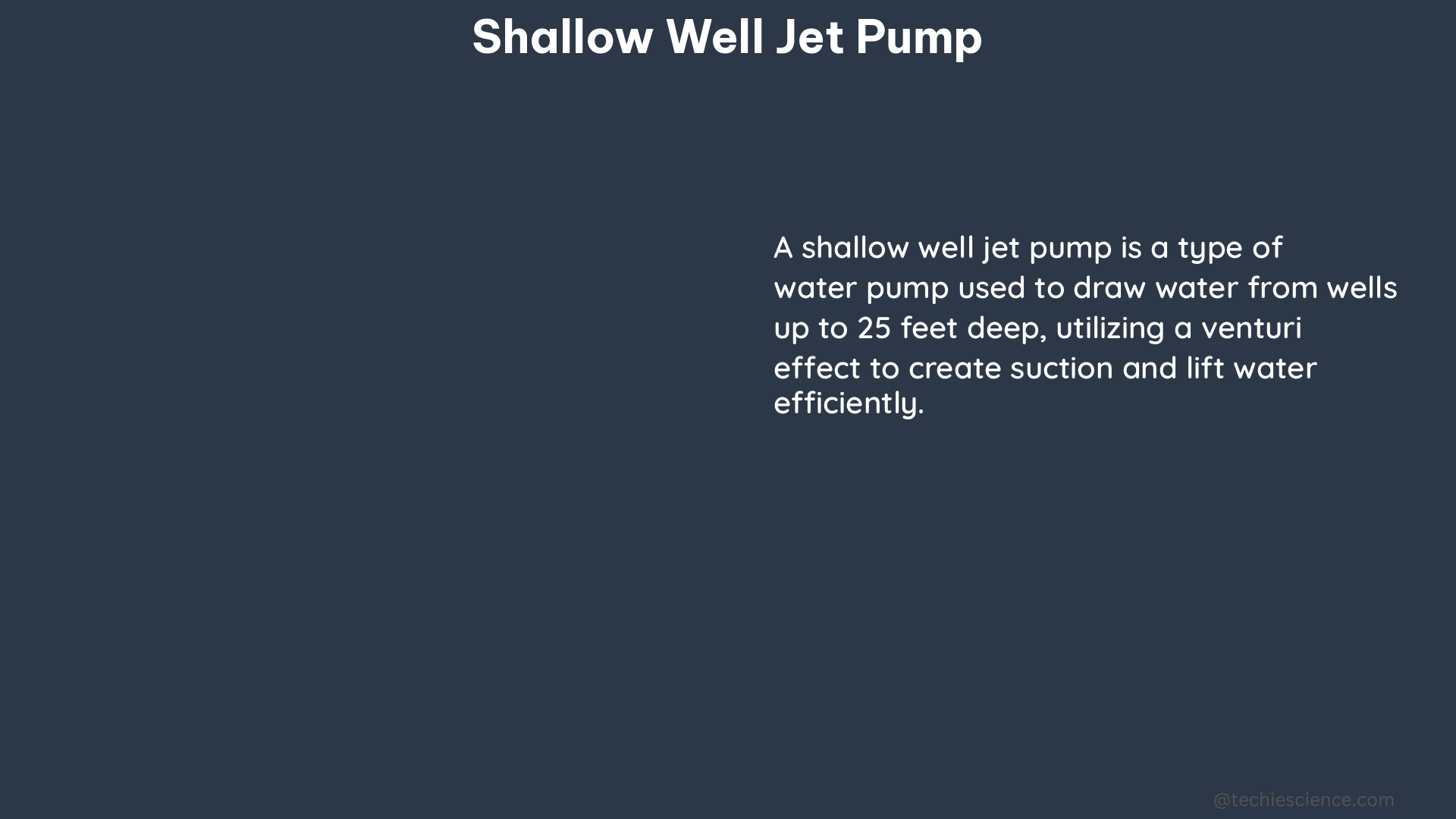 shallow well jet pump