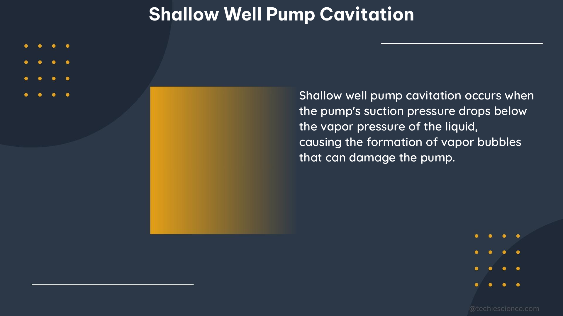 shallow well pump cavitation