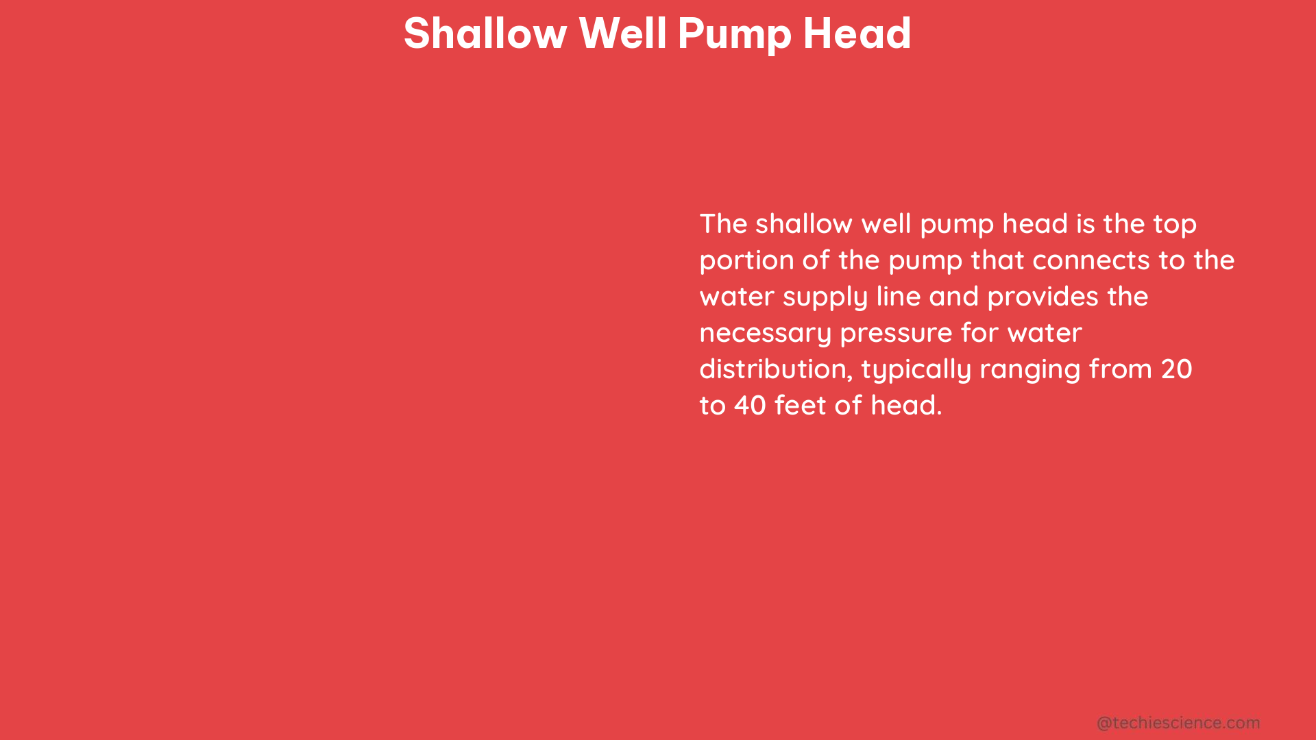 shallow well pump head