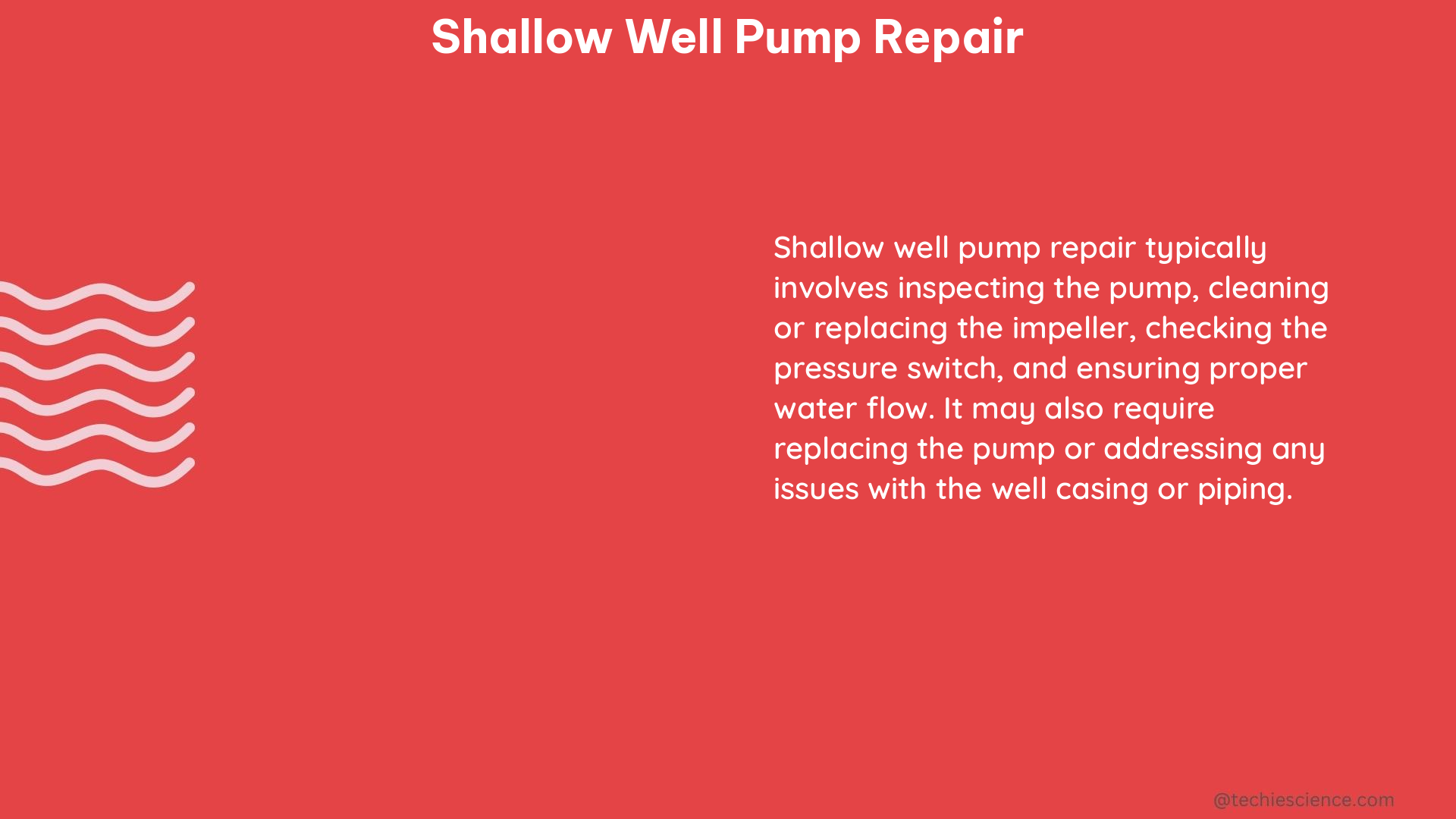 shallow well pump repair