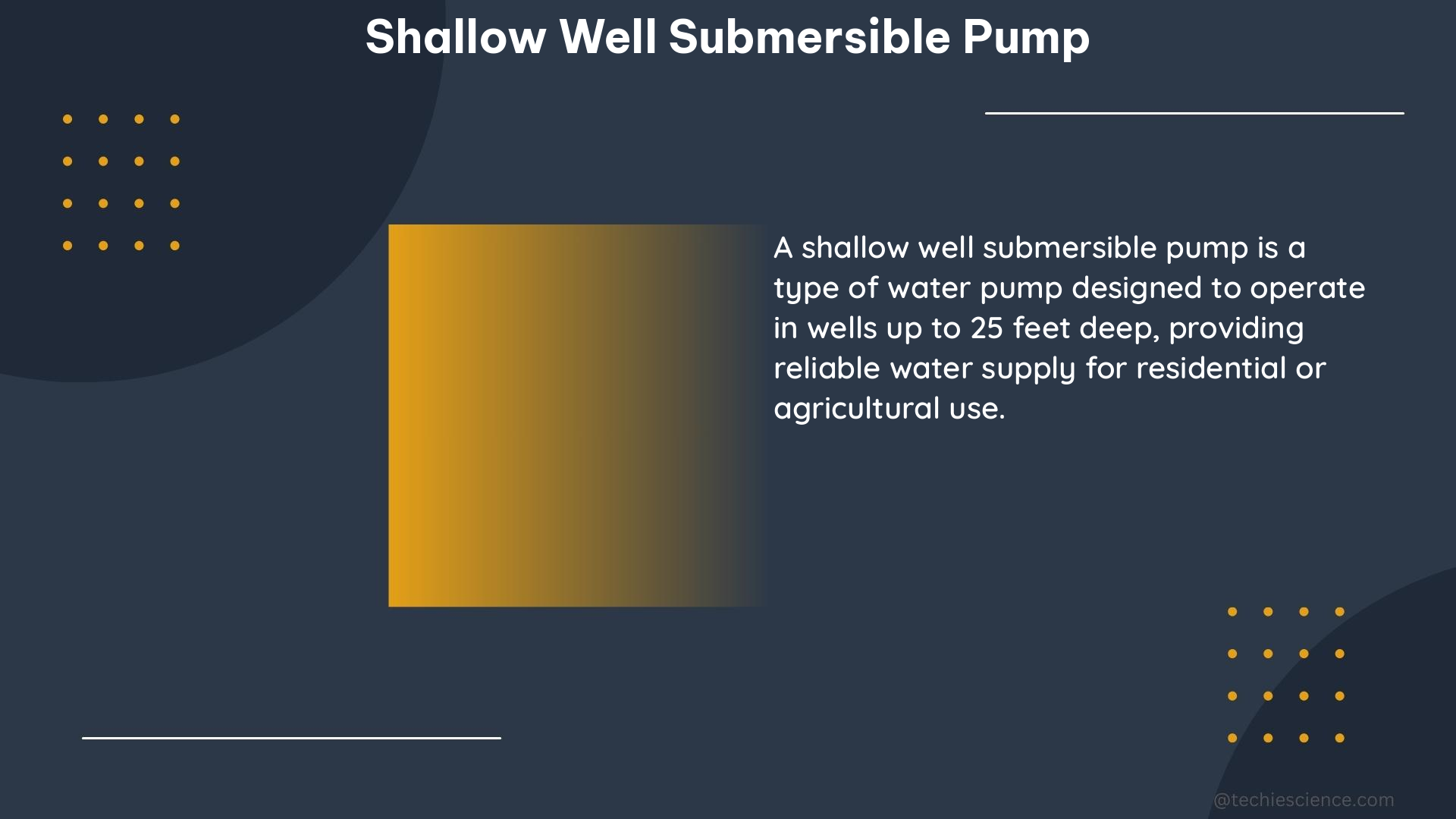 shallow well submersible pump