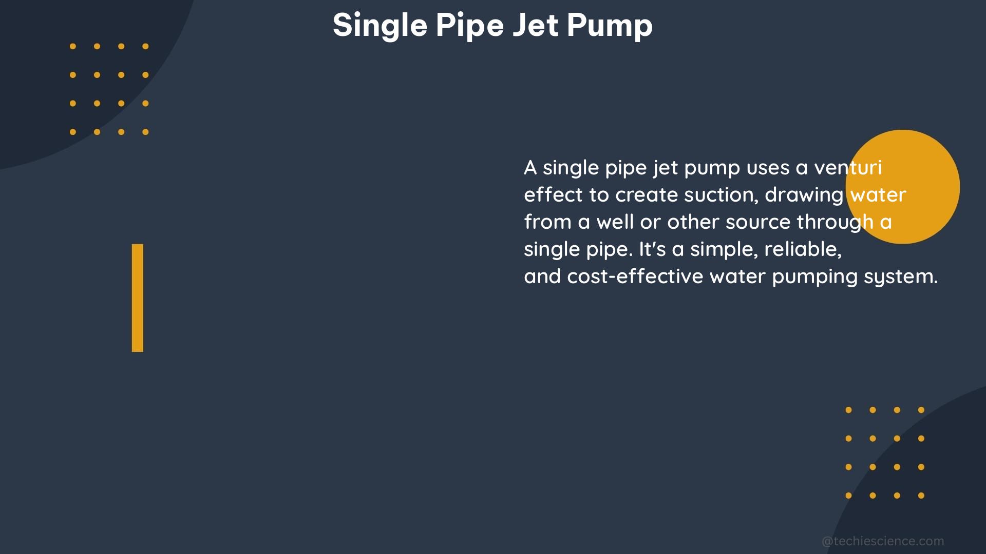 single pipe jet pump