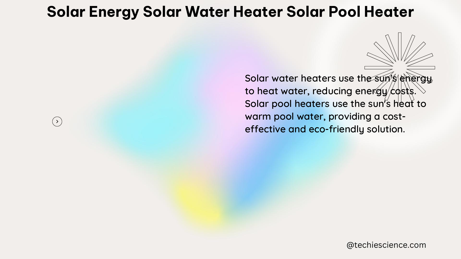 solar energy solar water heater solar pool heater