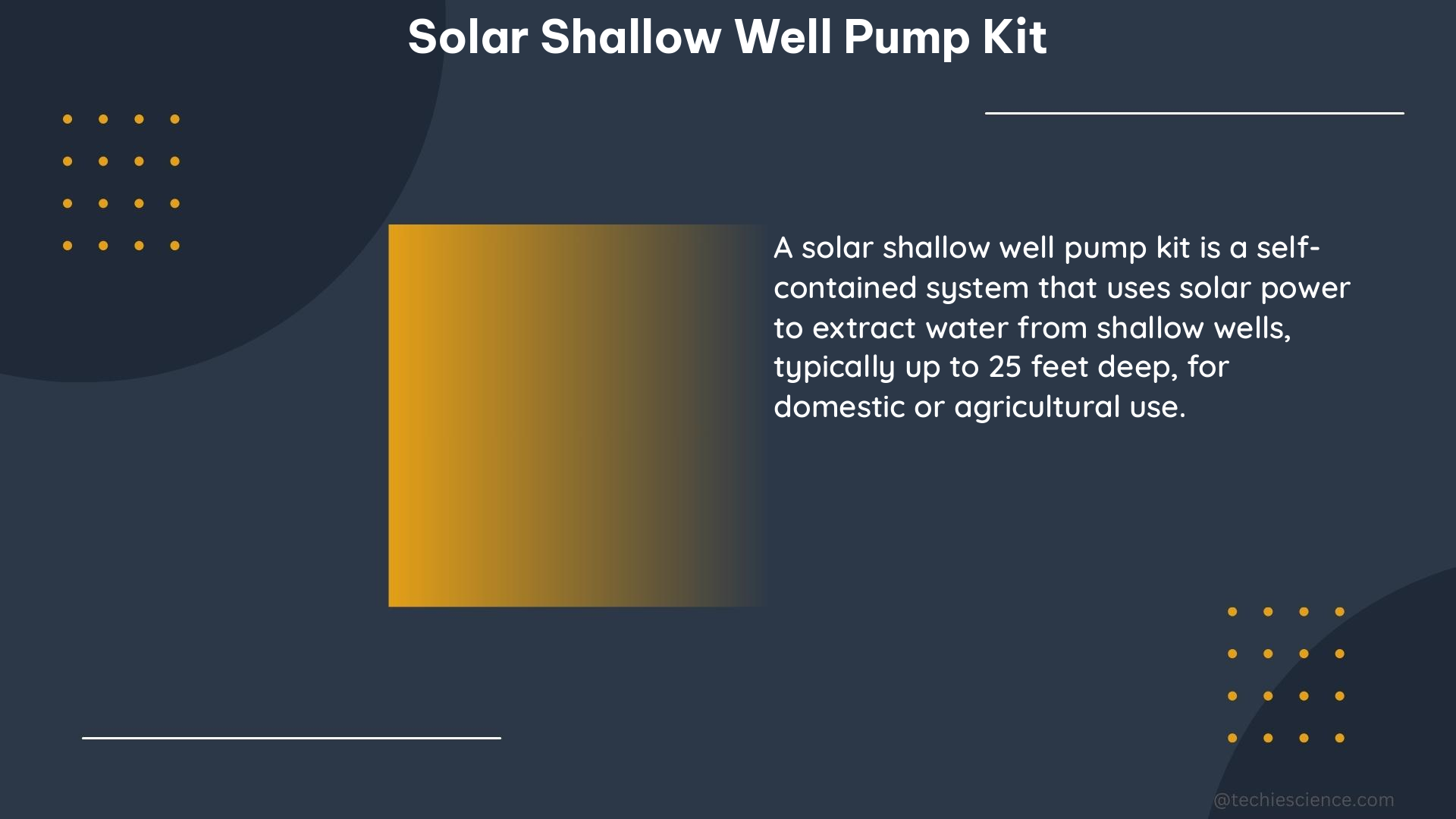 solar shallow well pump kit