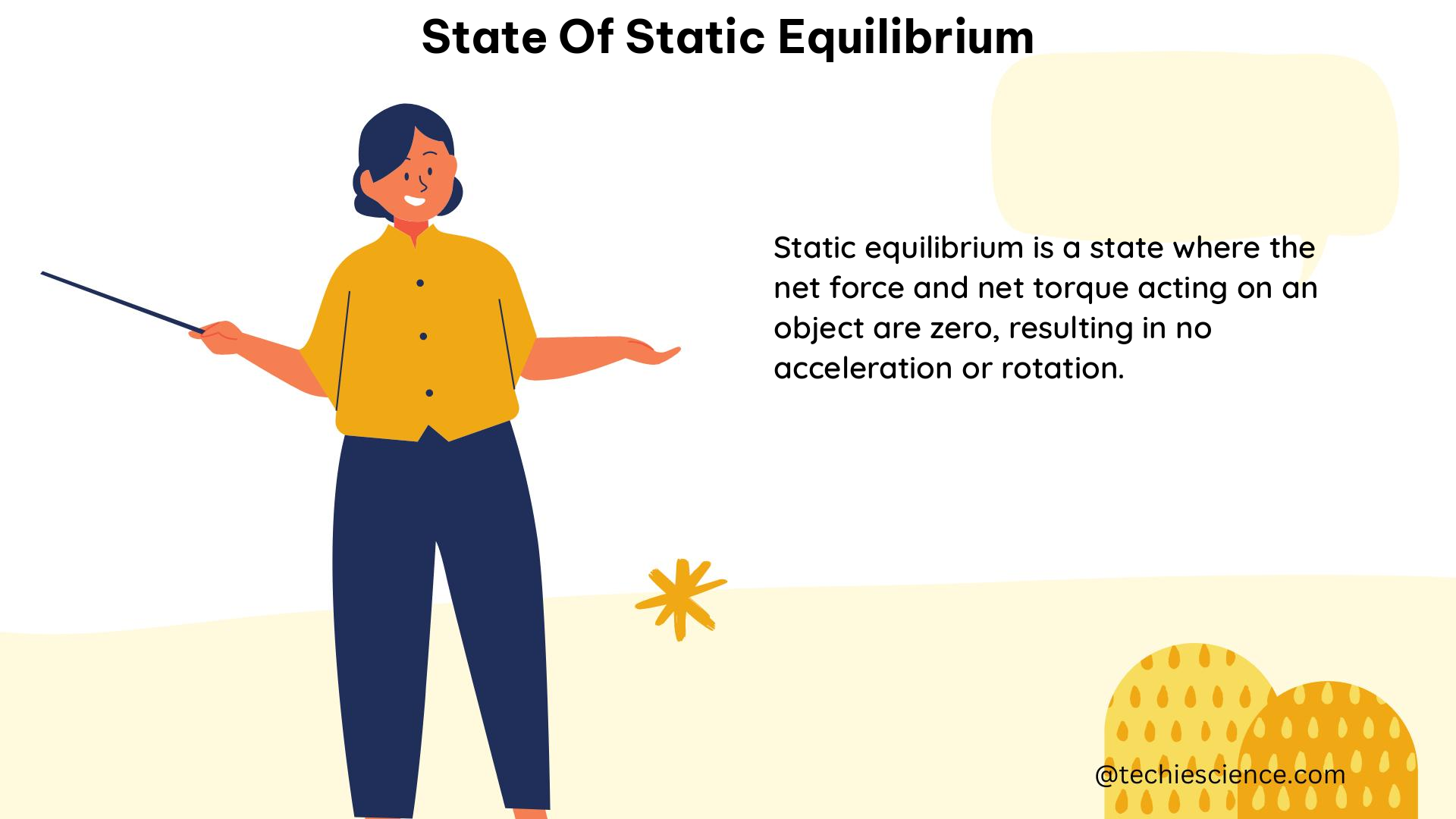 state of static equilibrium