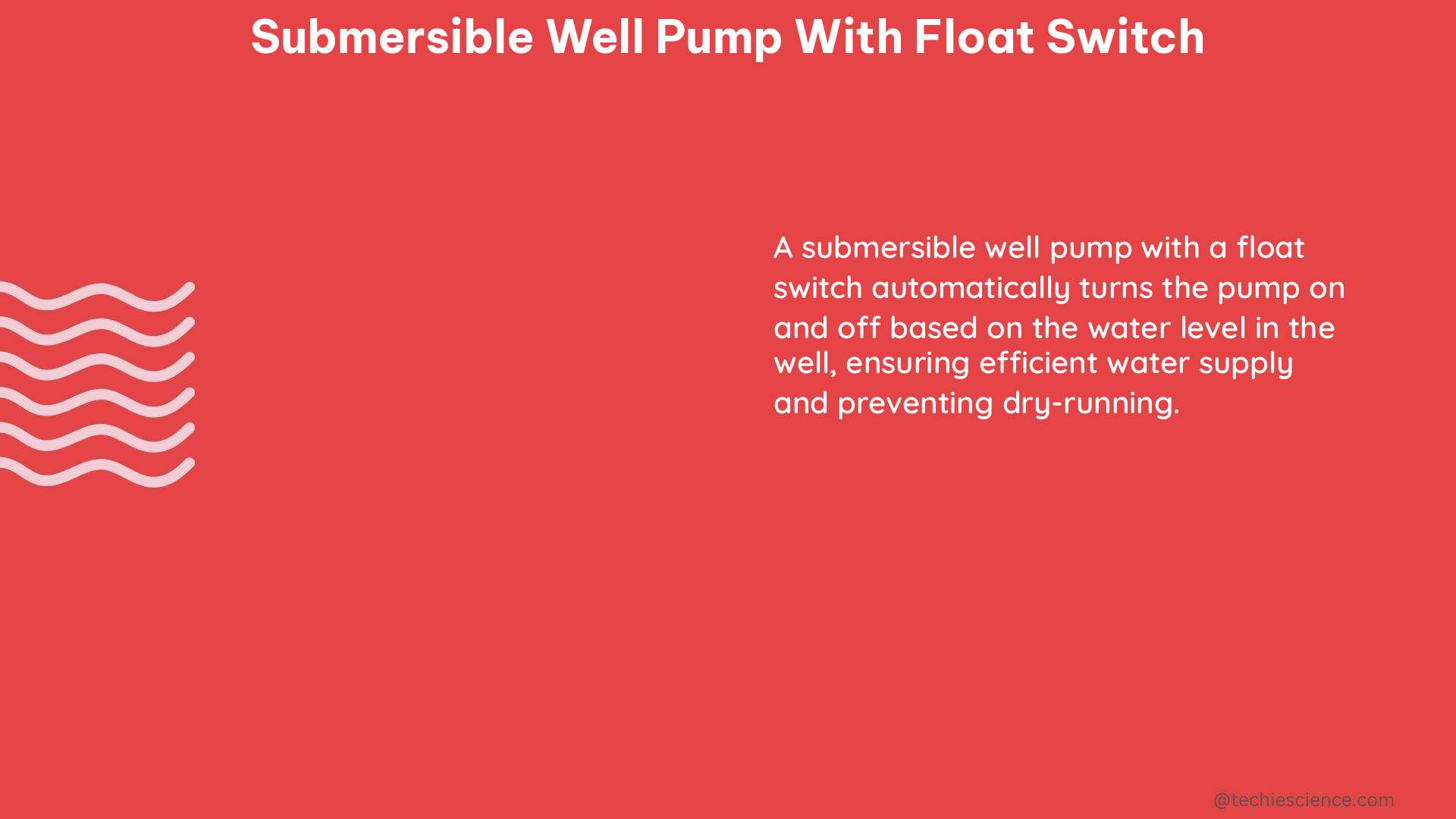 submersible well pump with float switch