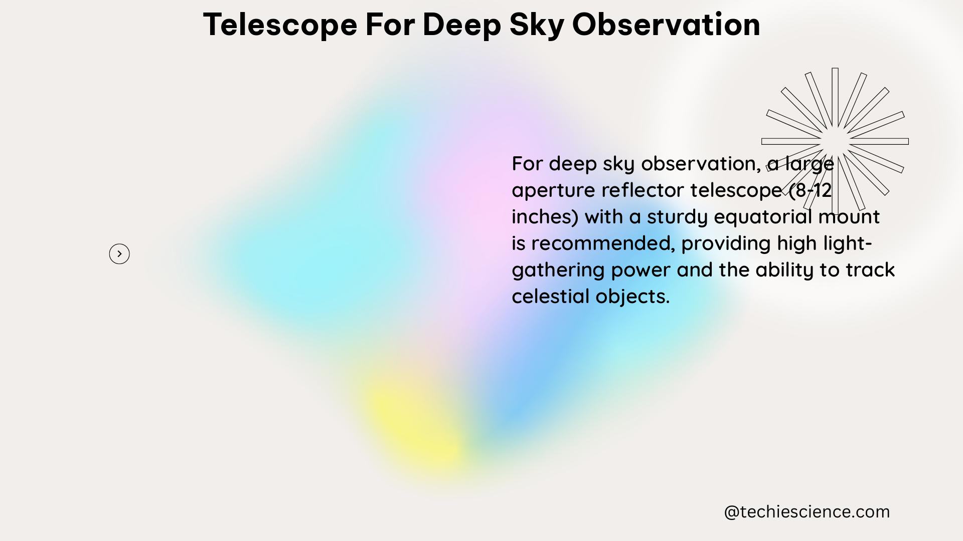 telescope for deep sky observation