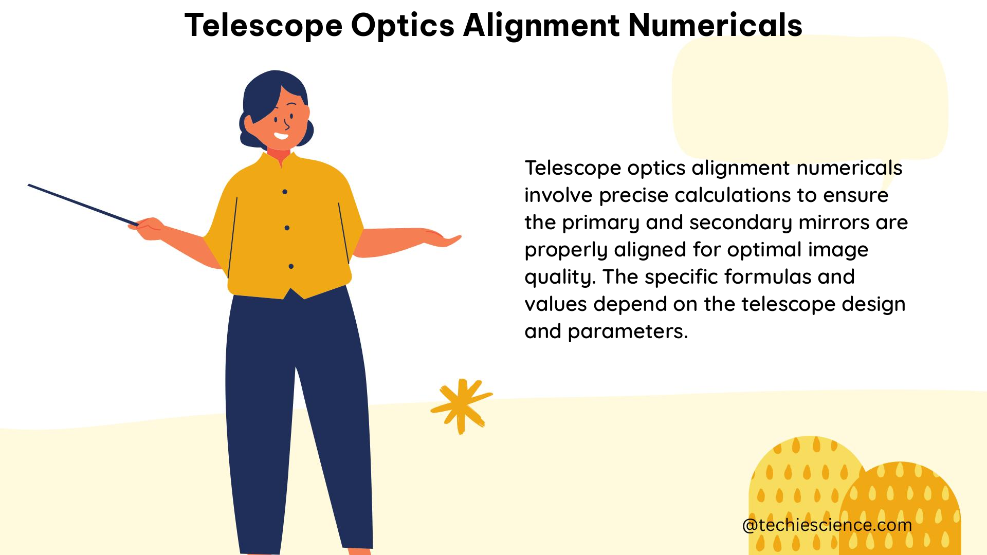 telescope optics alignment numericals