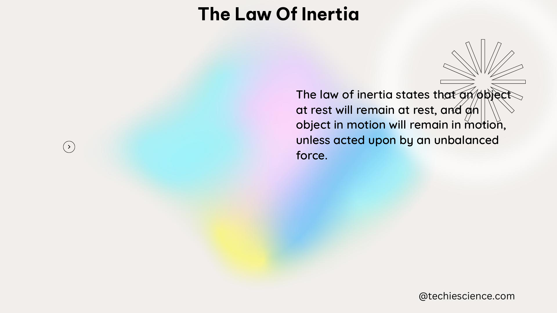 the law of inertia