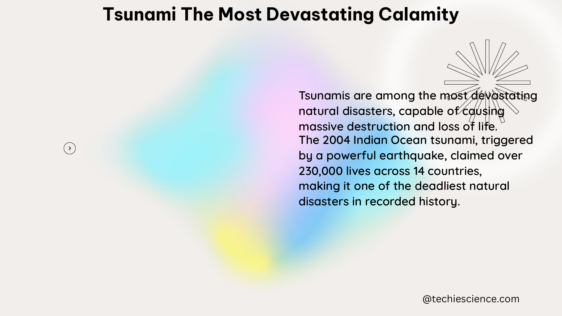 tsunami the most devastating calamity