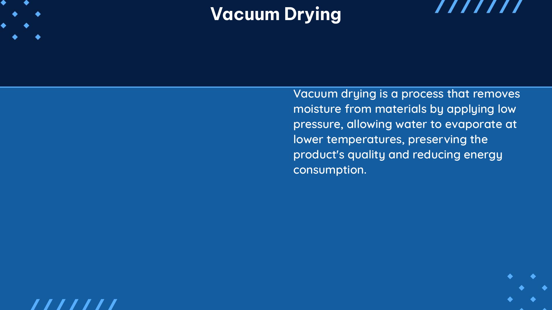 vacuum drying