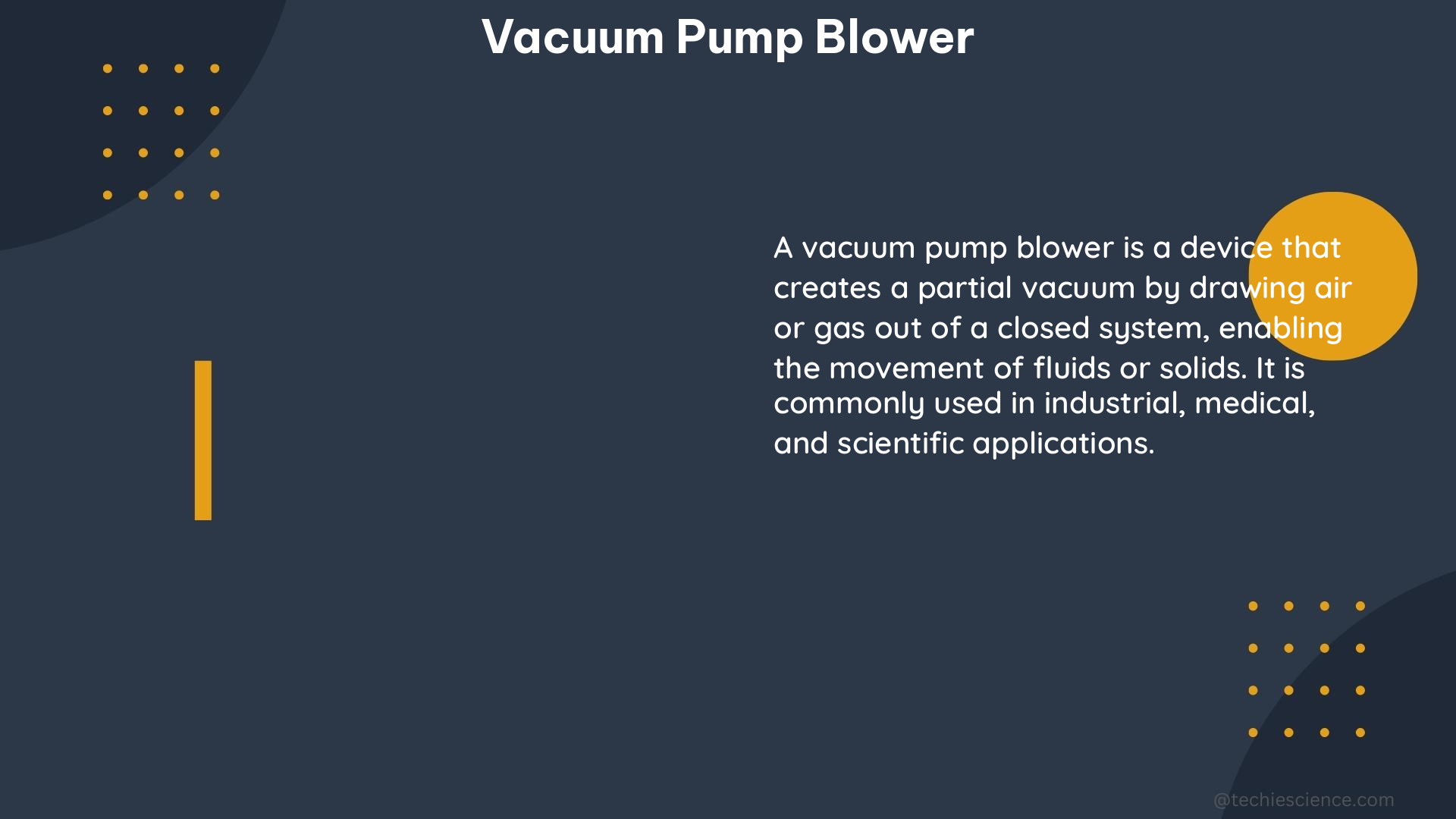 vacuum pump blower