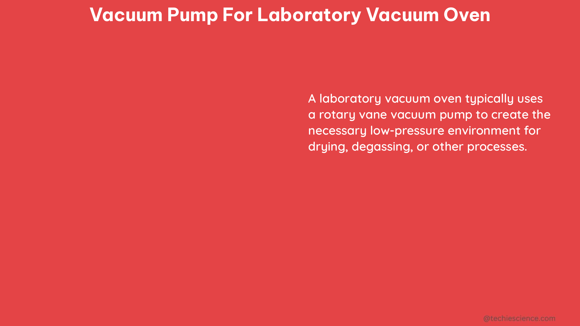 vacuum pump for laboratory vacuum oven