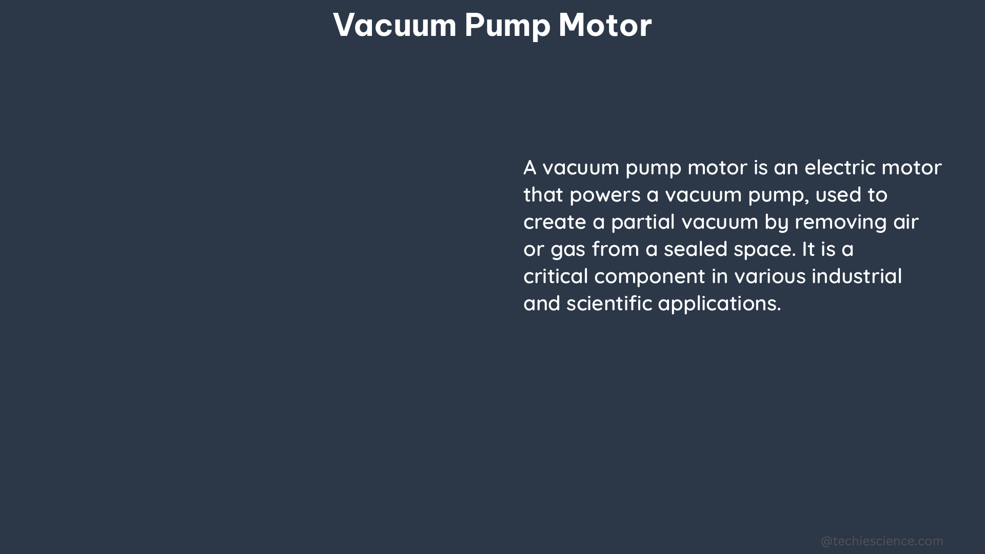 vacuum pump motor