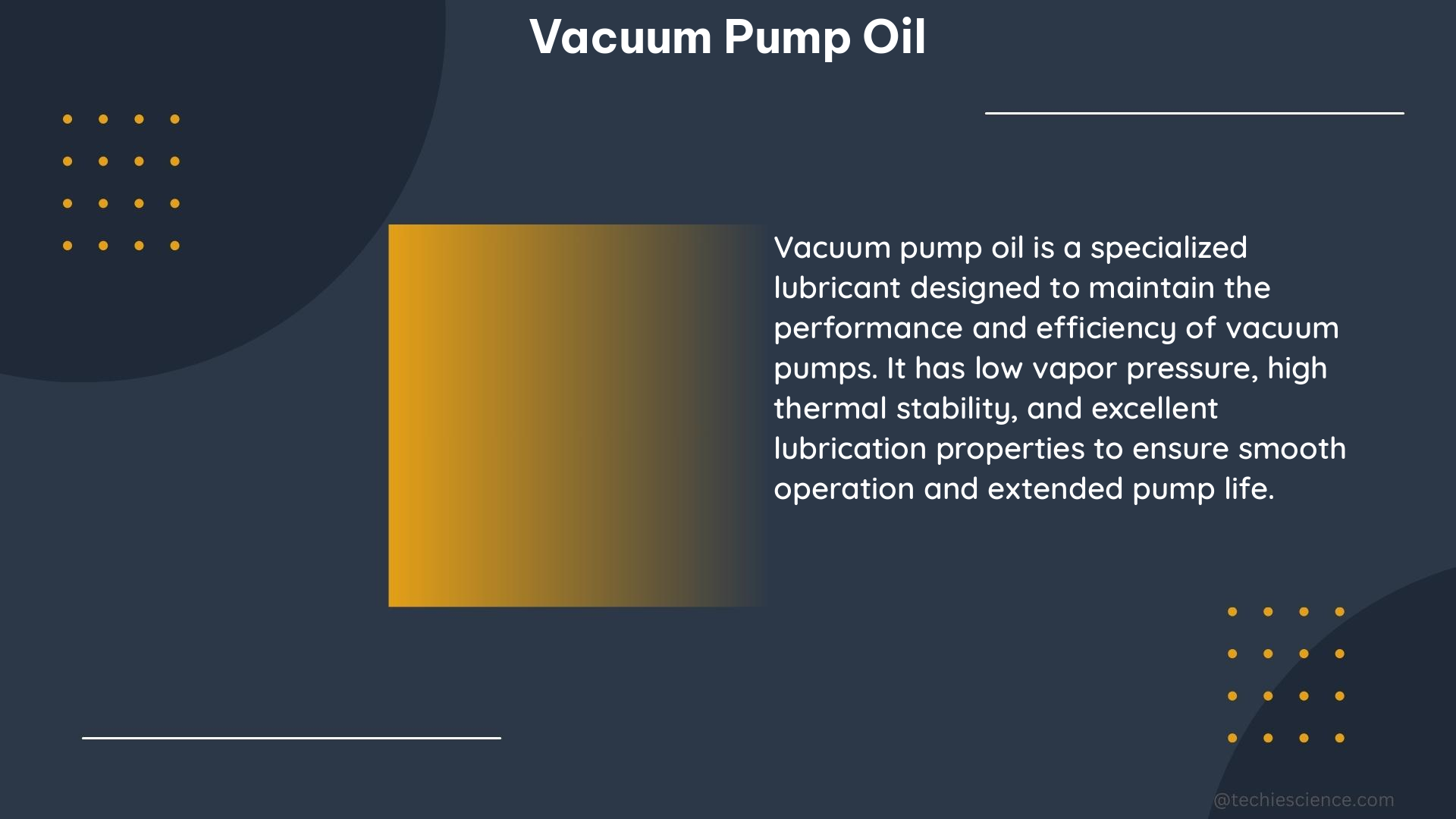 vacuum pump oil