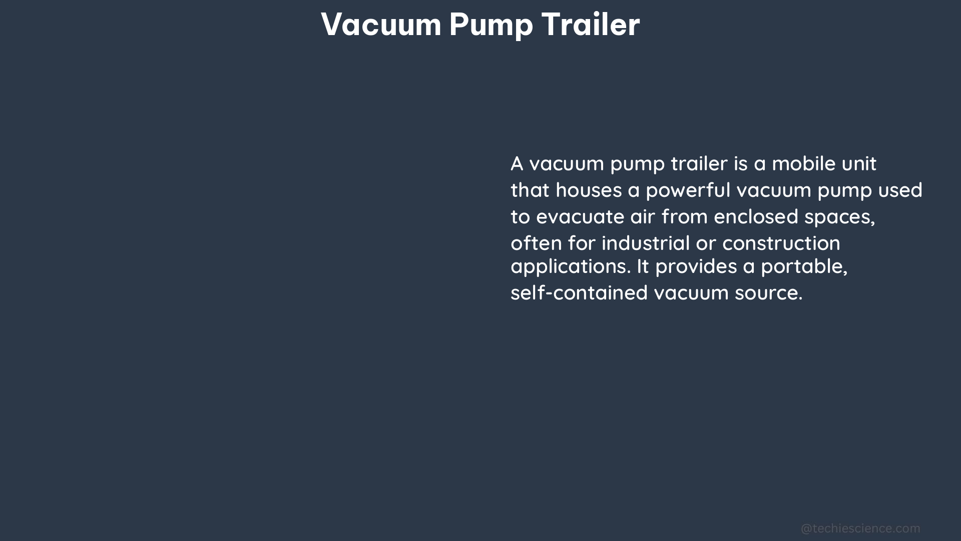 vacuum pump trailer