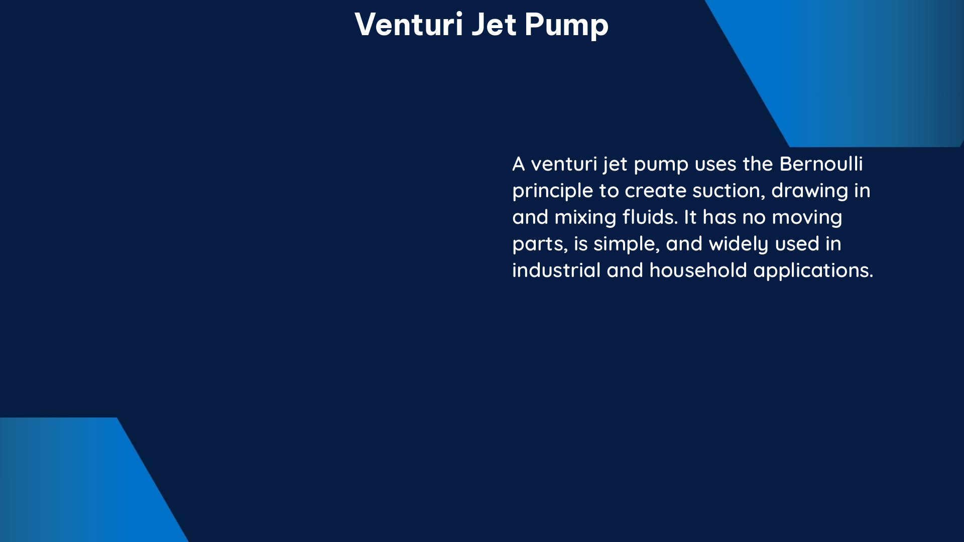 venturi jet pump