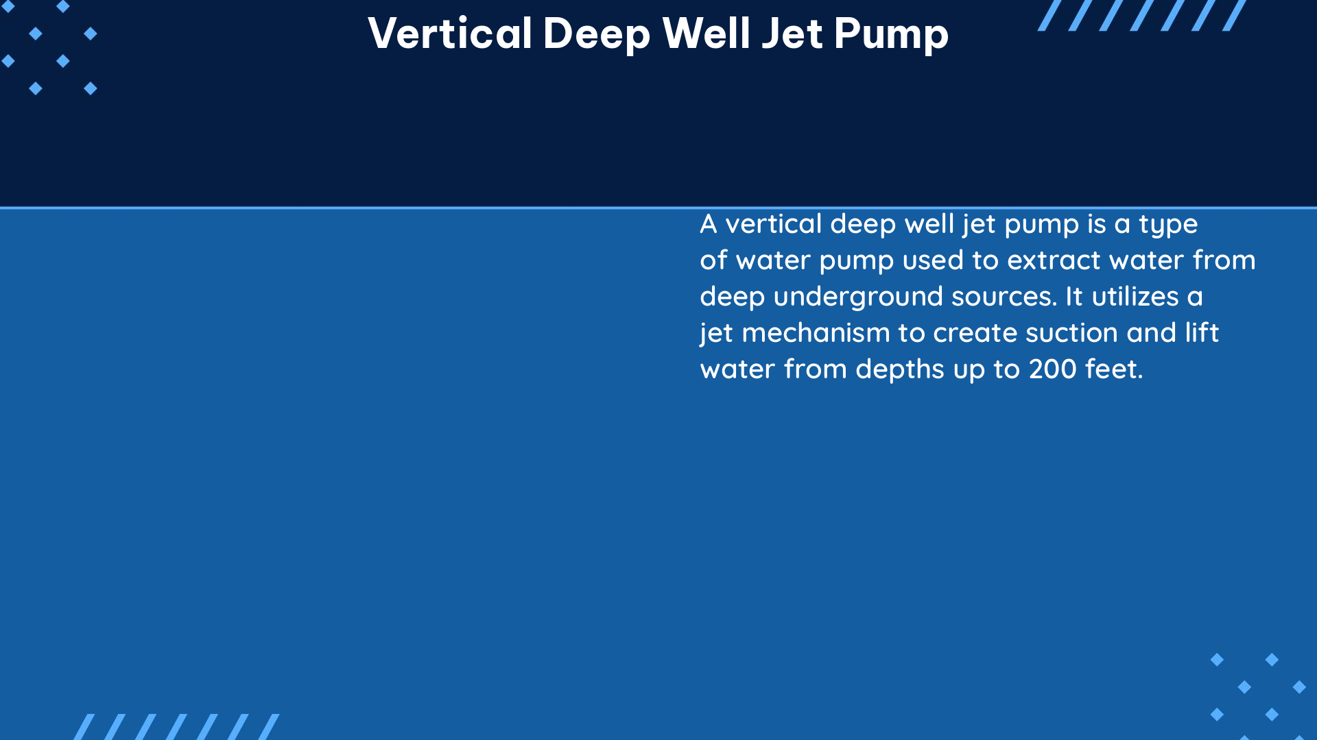 vertical deep well jet pump