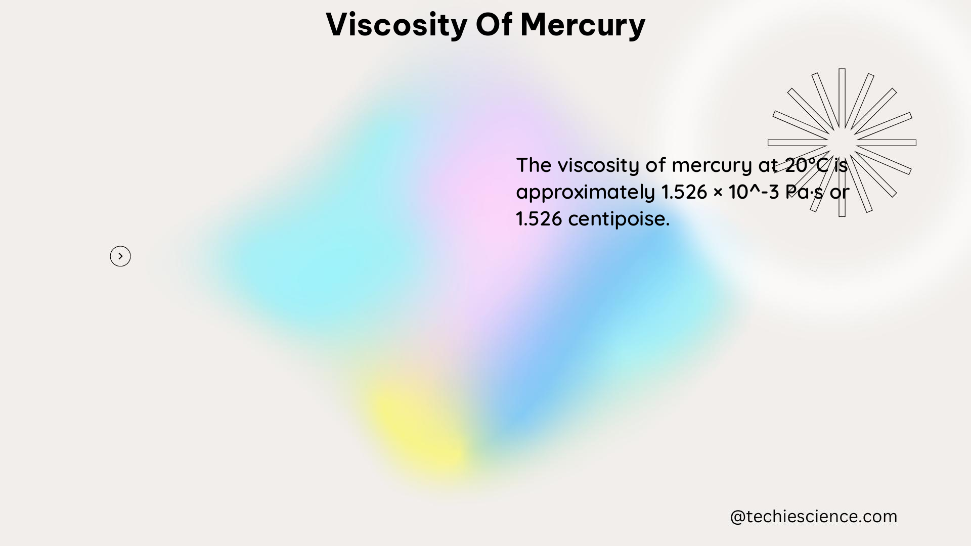 viscosity of mercury