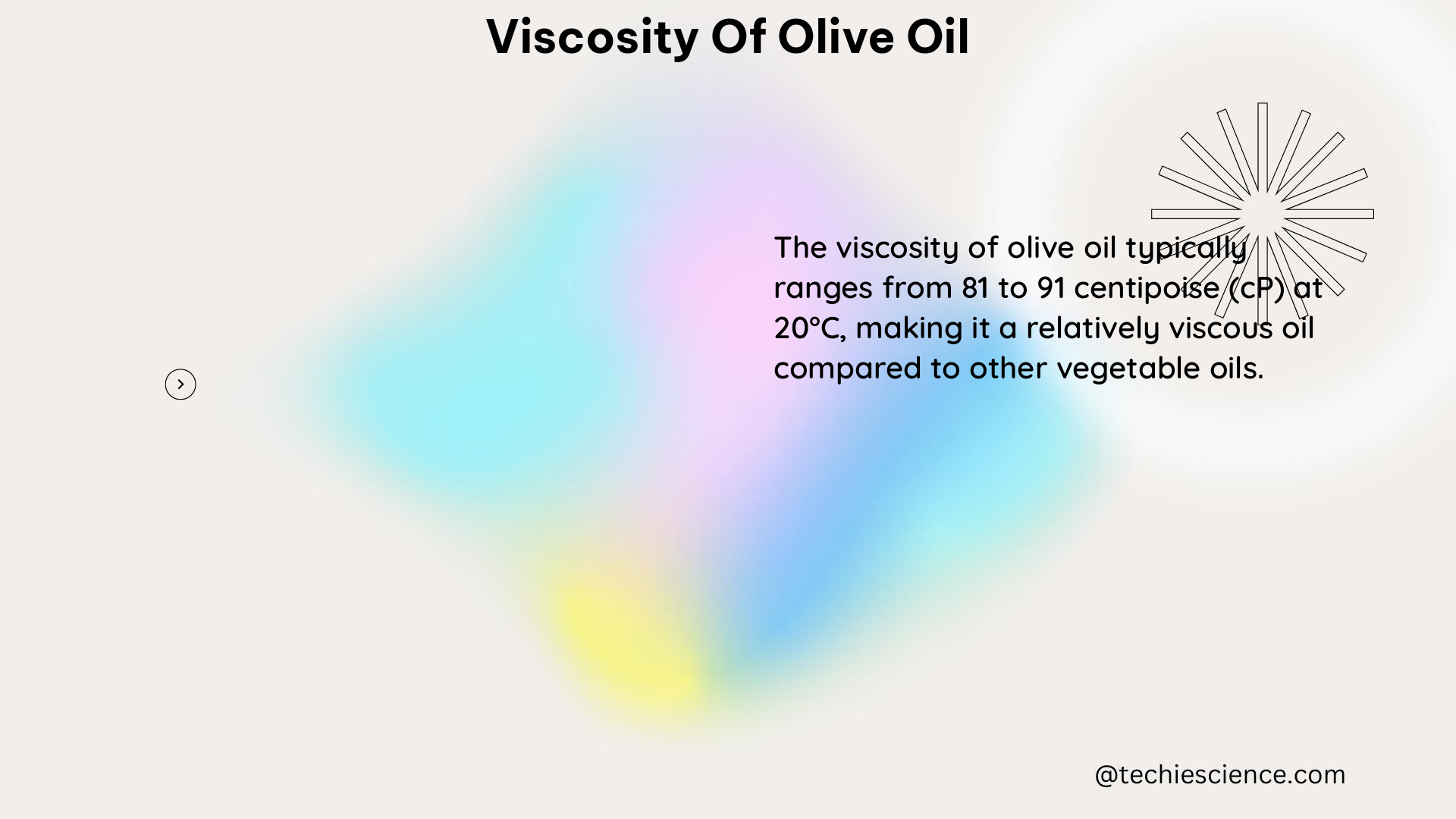 viscosity of olive oil