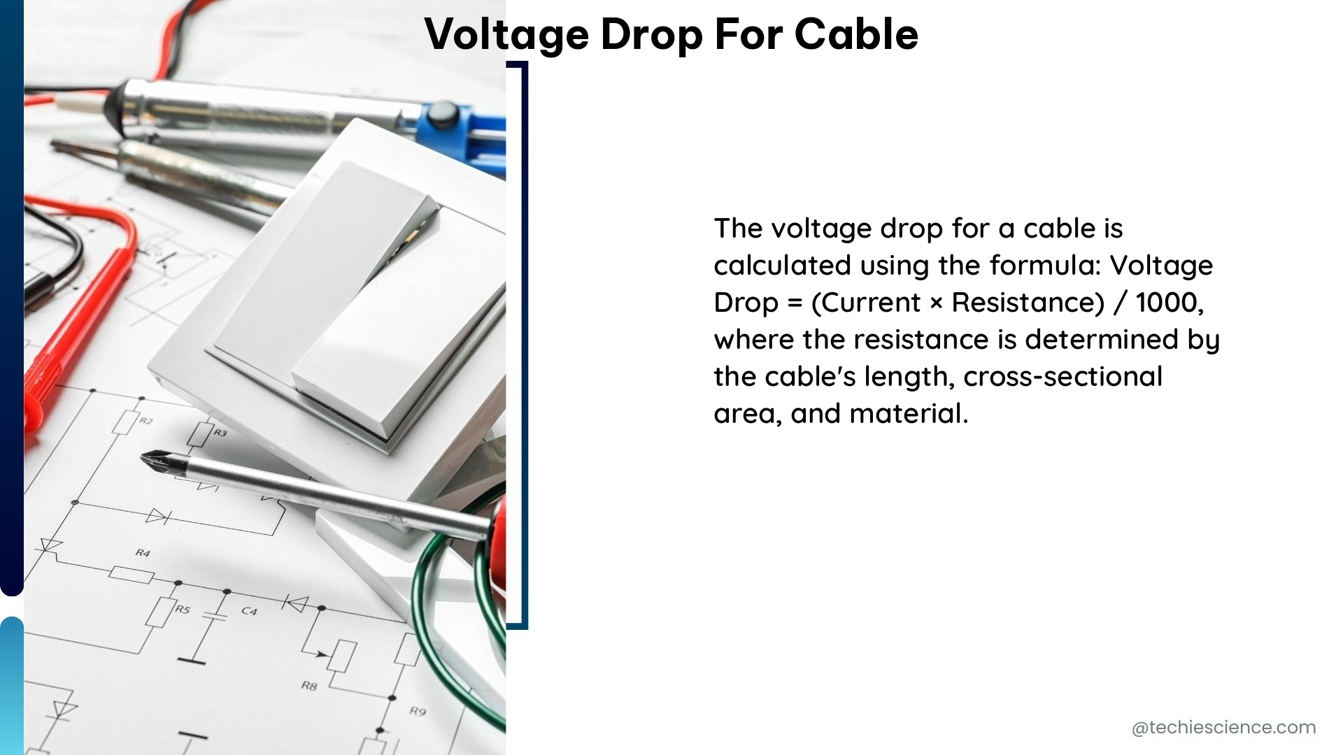 voltage drop for cable