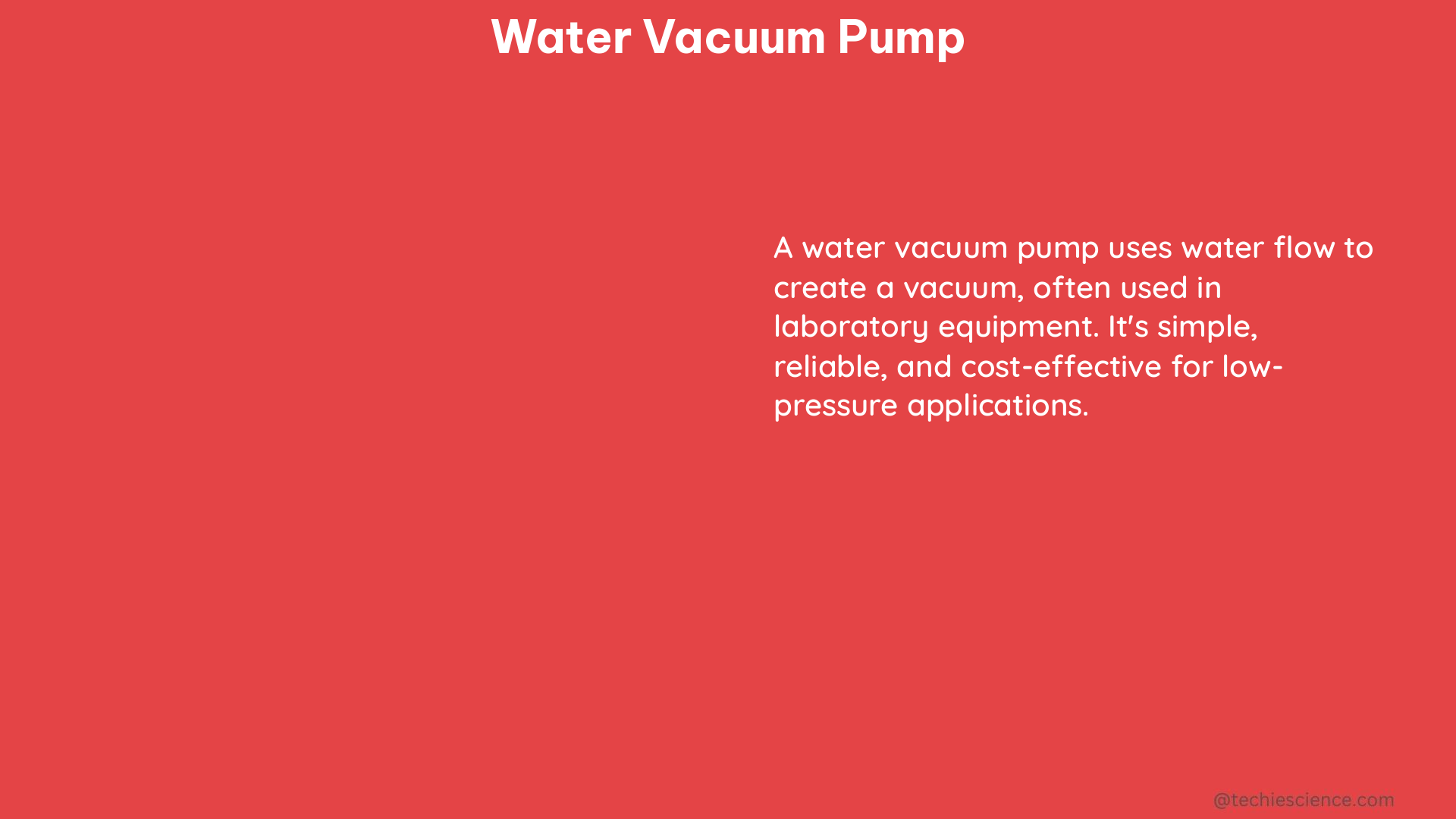 water vacuum pump