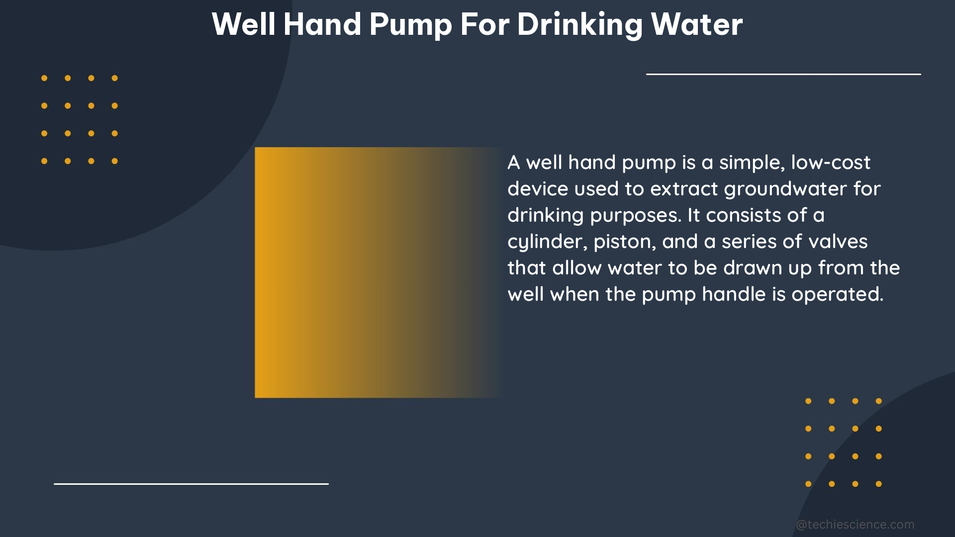 well hand pump for drinking water