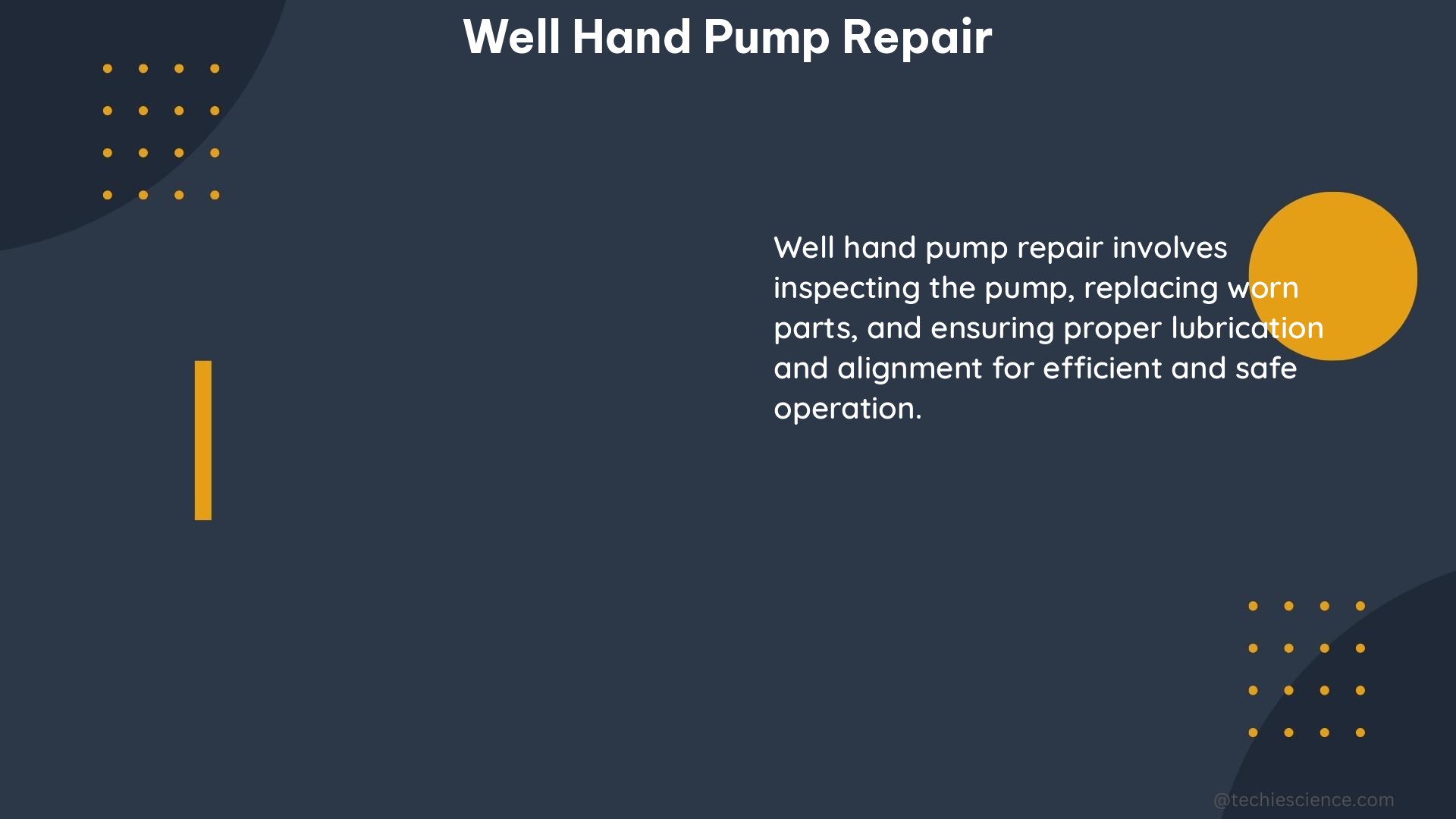 well hand pump repair